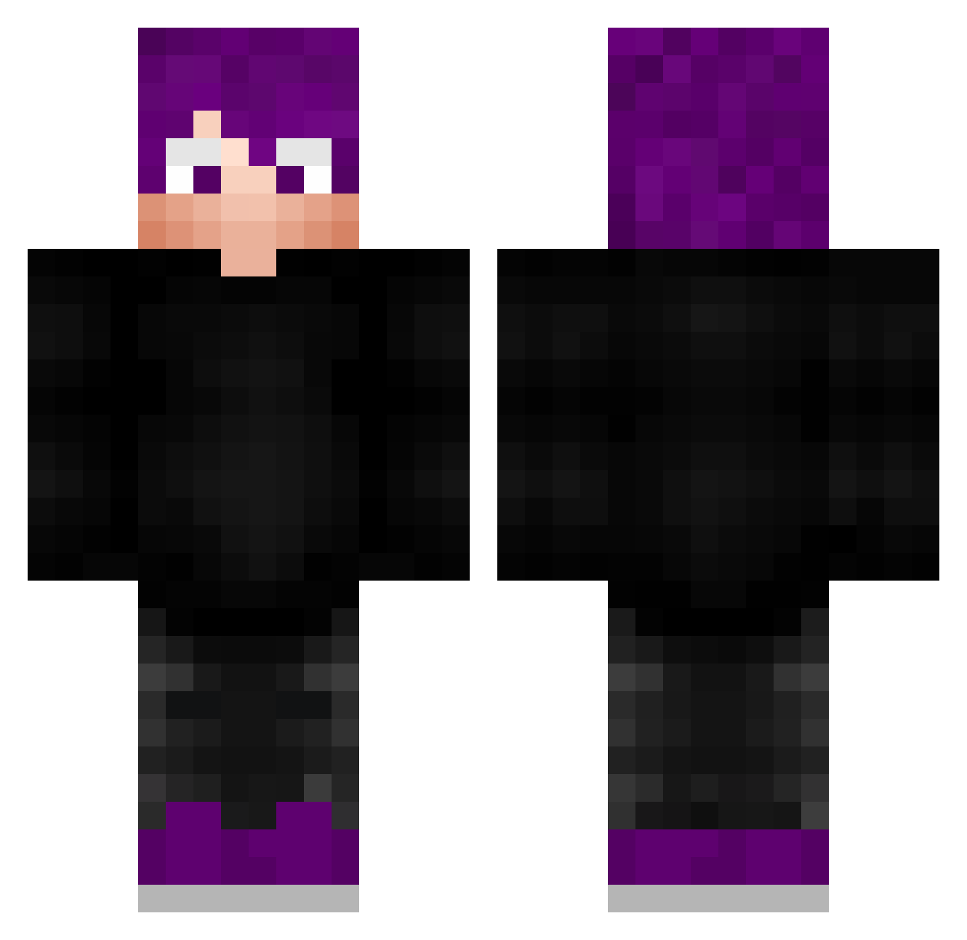 Wachiles Minecraft skin, front and back view