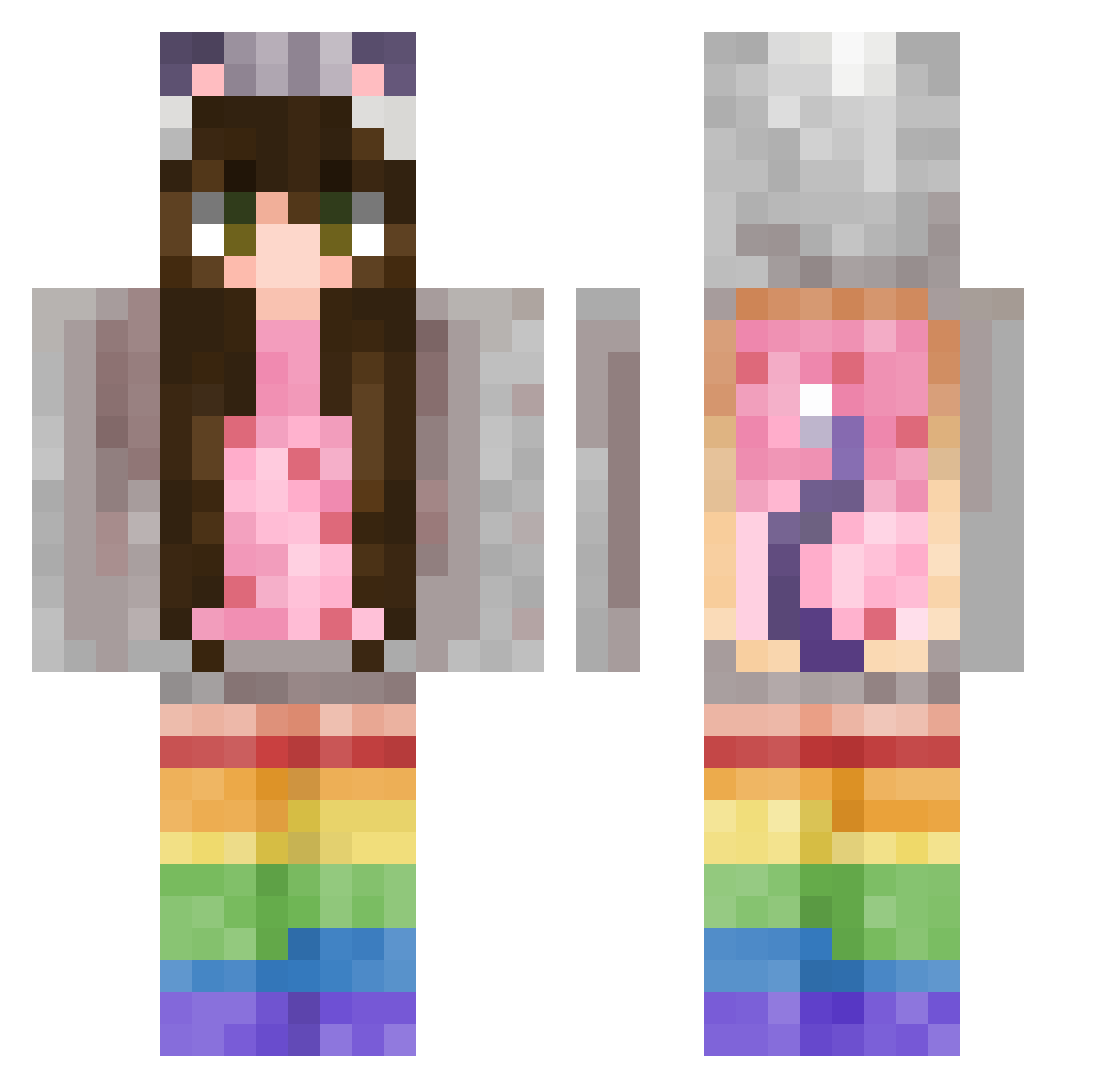drEn_Z Minecraft skin, front and back view