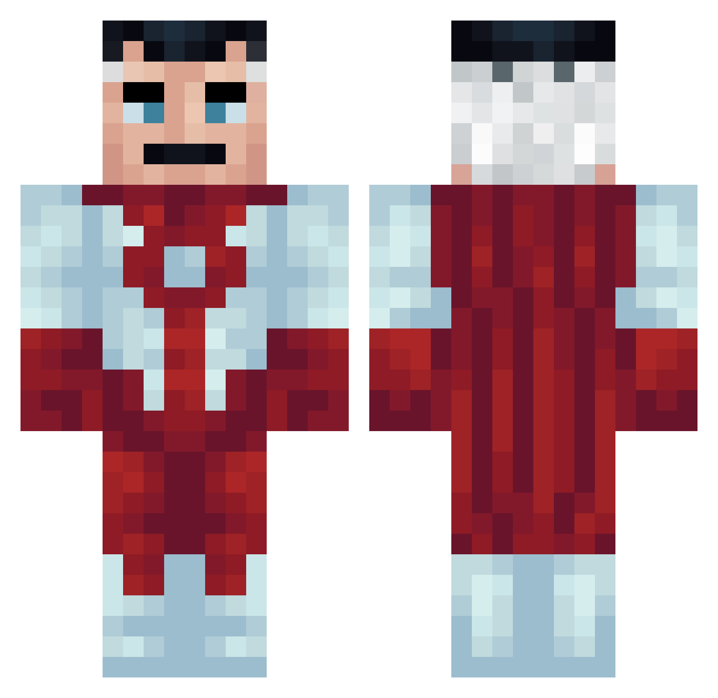 BigGoose9622 Minecraft skin, front and back view