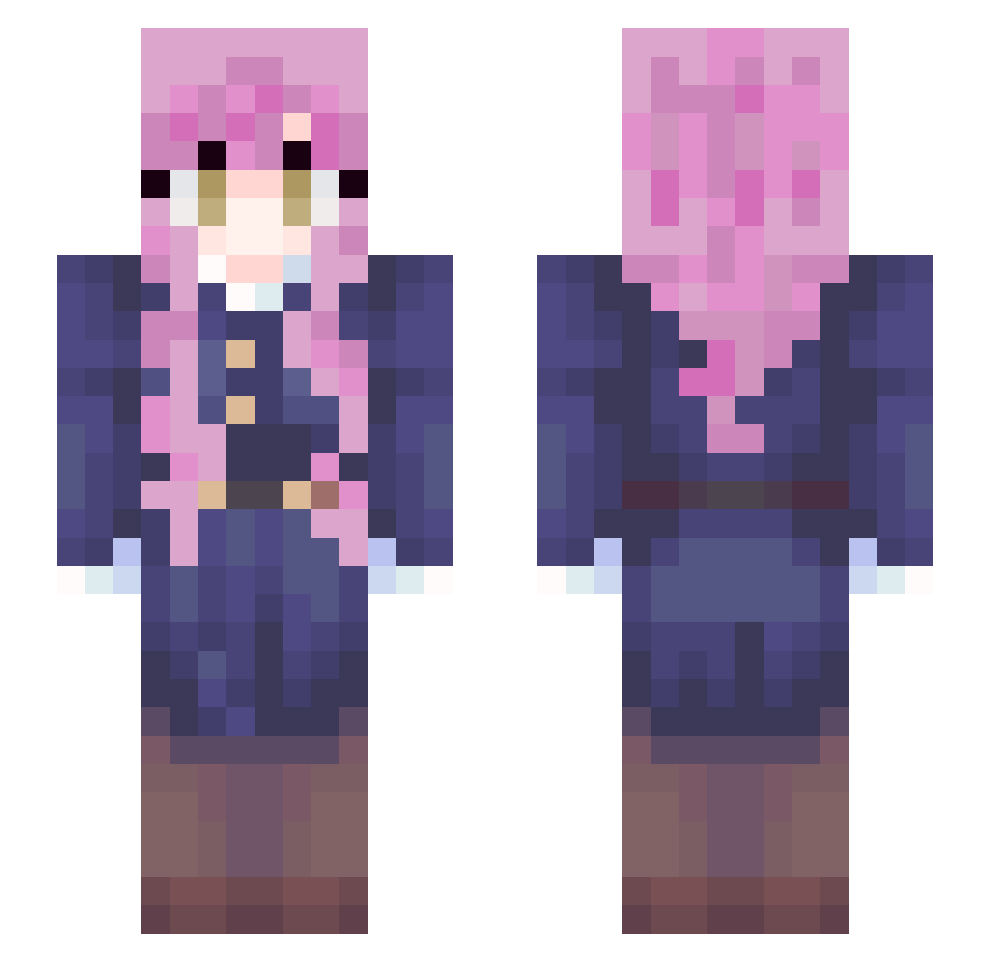 alexpark10 Minecraft skin, front and back view