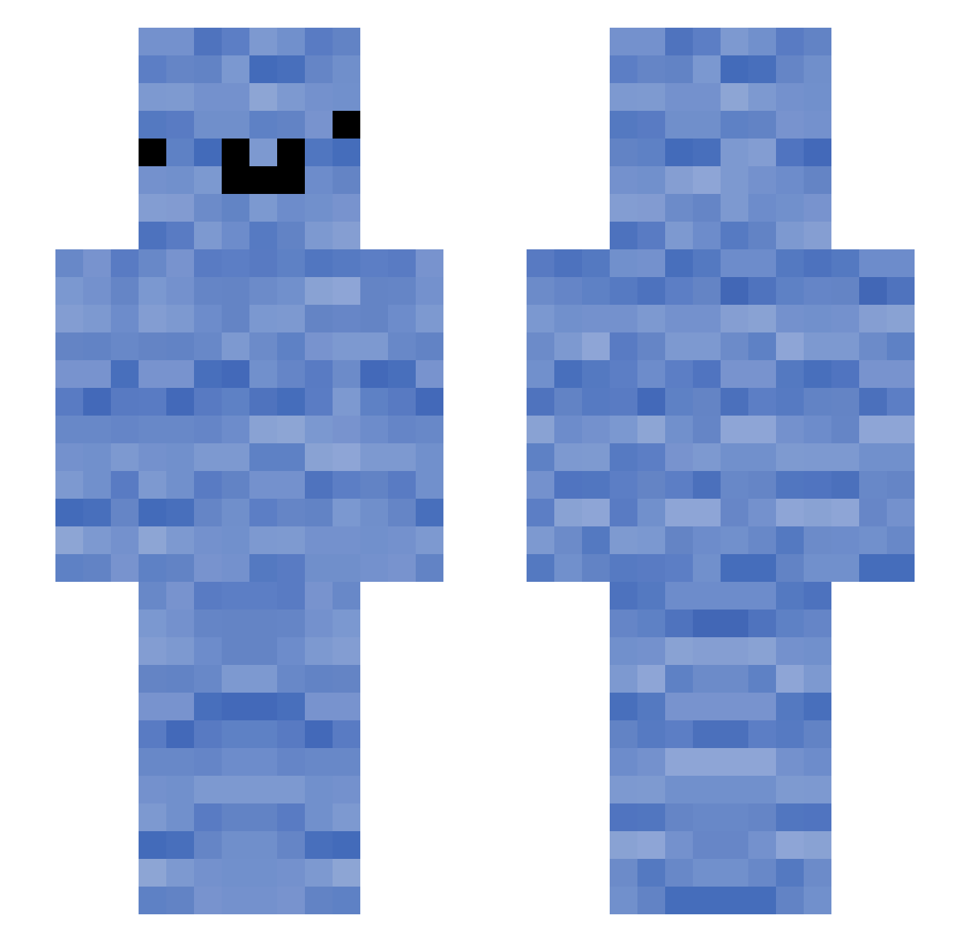 quackers6969 Minecraft skin, front and back view