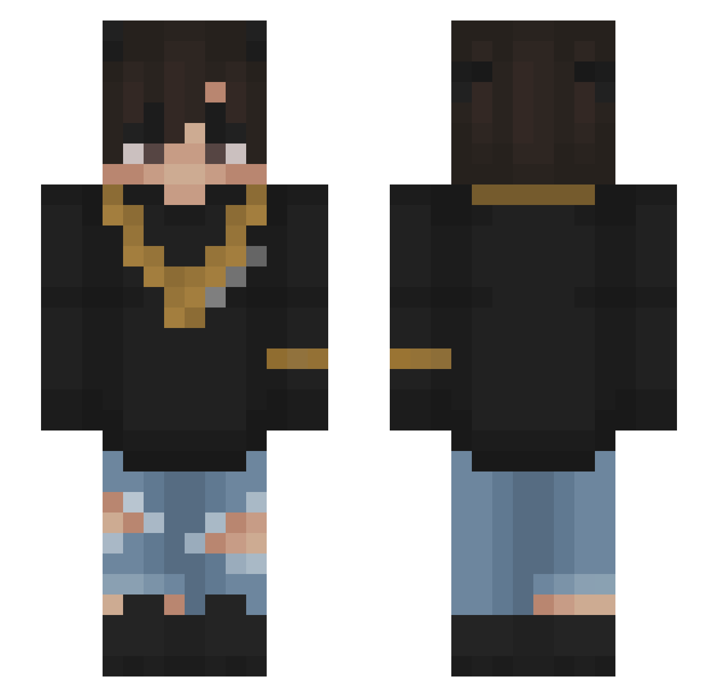 zLordLoilo Minecraft skin, front and back view