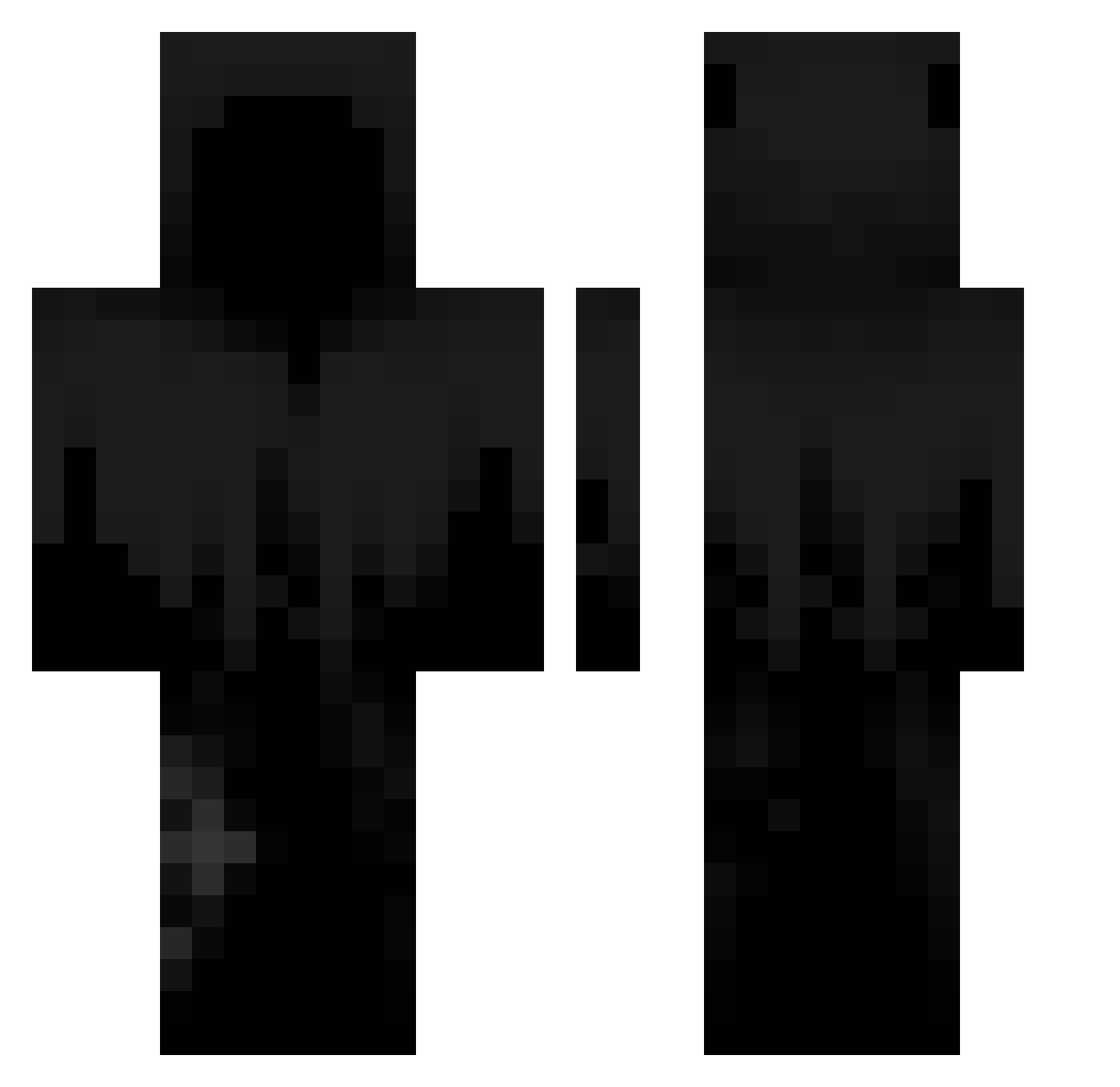 Vouxer_ Minecraft skin, front and back view
