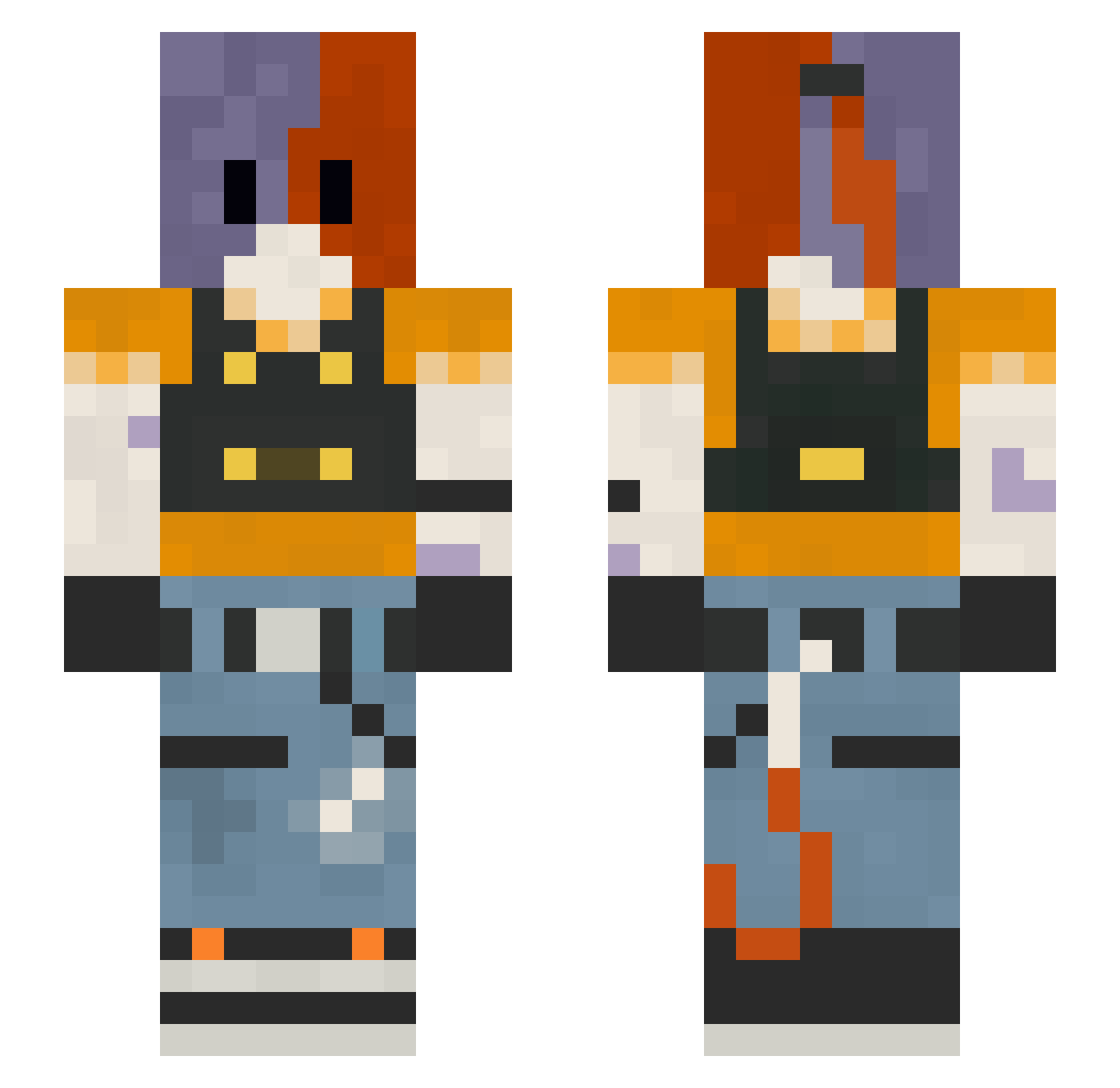 red_l2ght Minecraft skin, front and back view