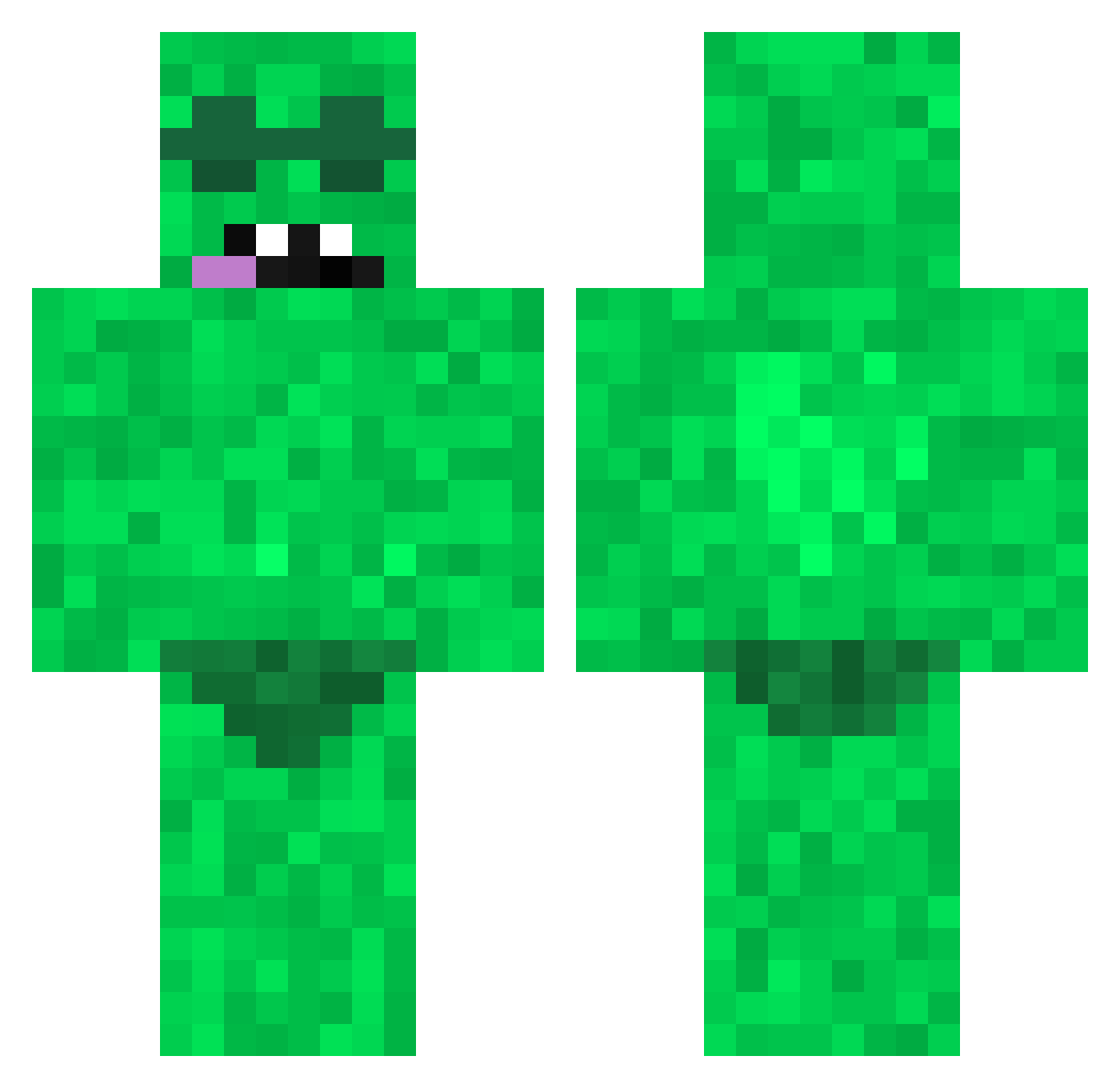Swingframe271 Minecraft skin, front and back view