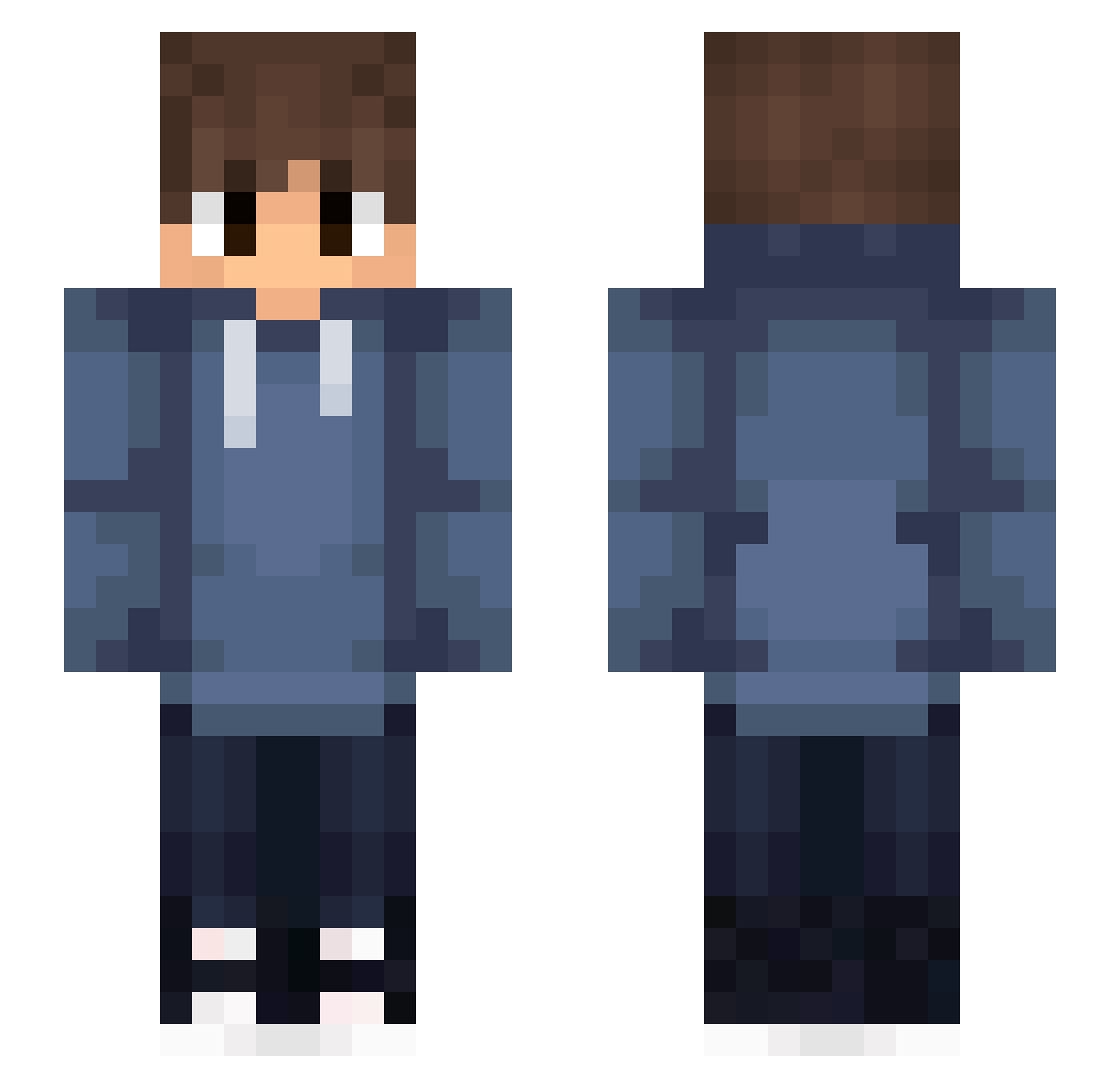 RyujinMamoru Minecraft skin, front and back view