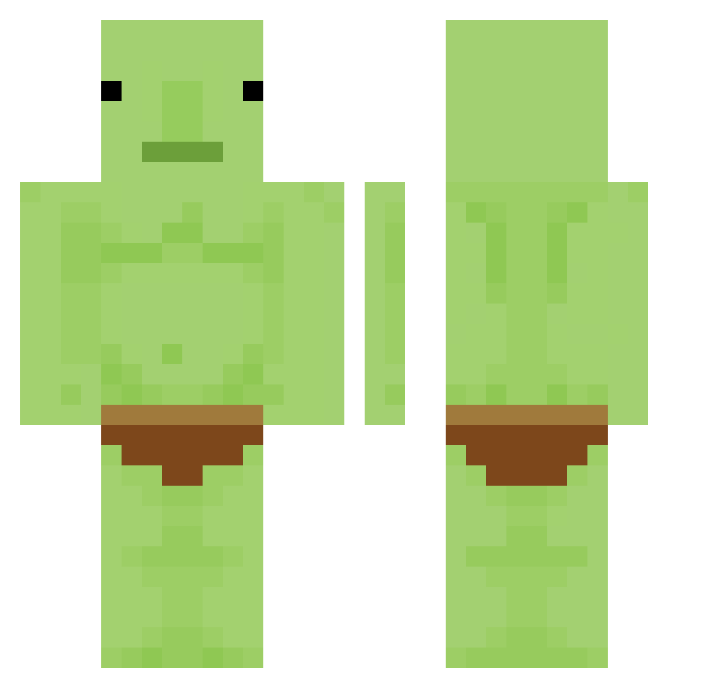 shuaiyu1118 Minecraft skin, front and back view