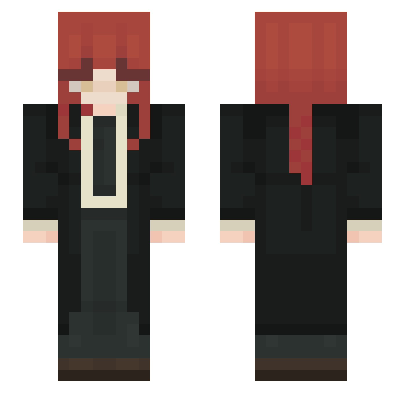 Terrylin2918 Minecraft skin, front and back view