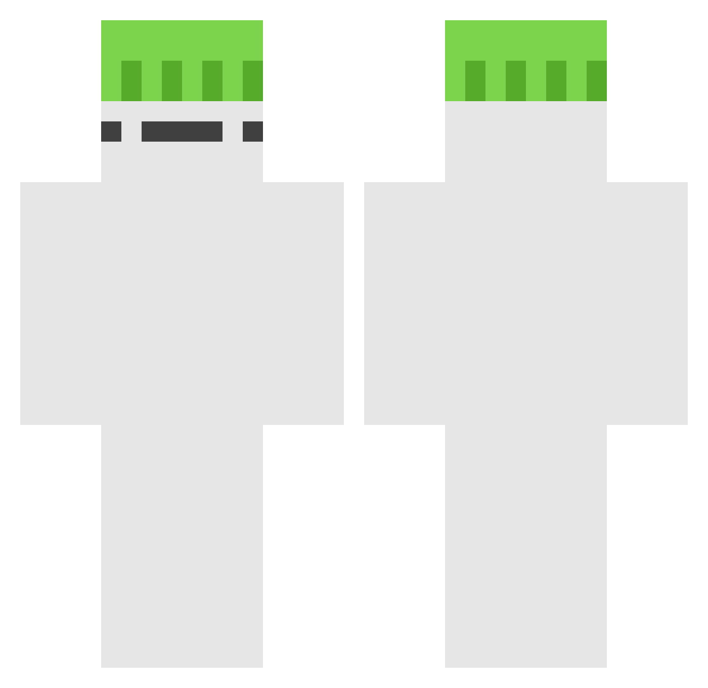 CuSis_777 Minecraft skin, front and back view