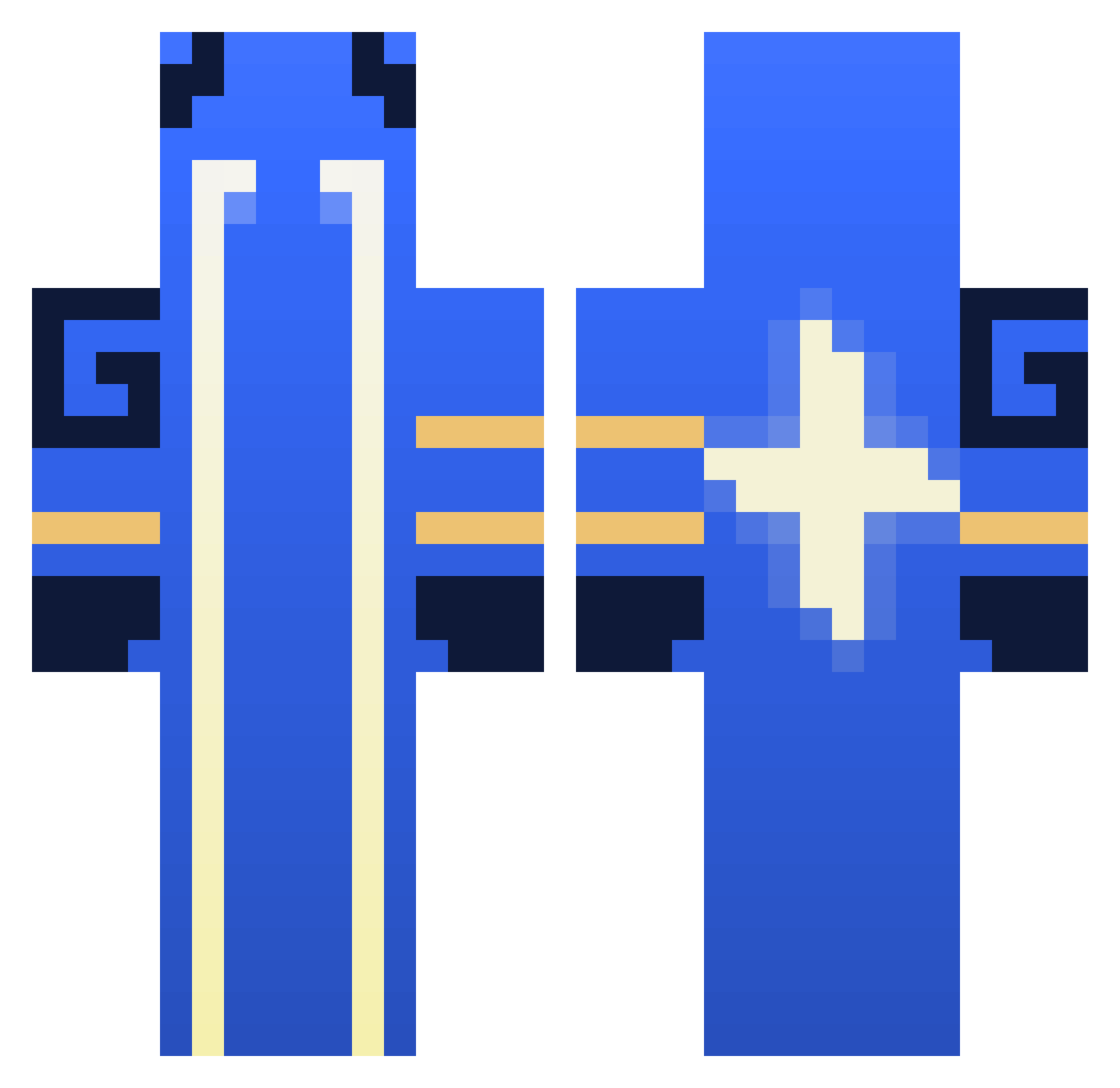 KoditonMies Minecraft skin, front and back view
