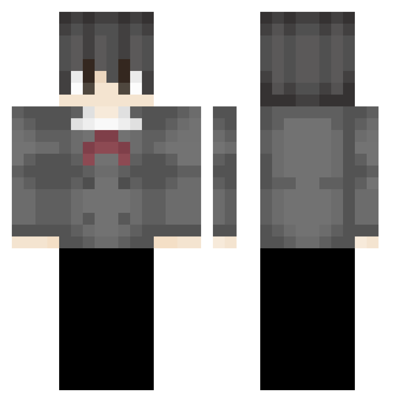 andrew3225 Minecraft skin, front and back view