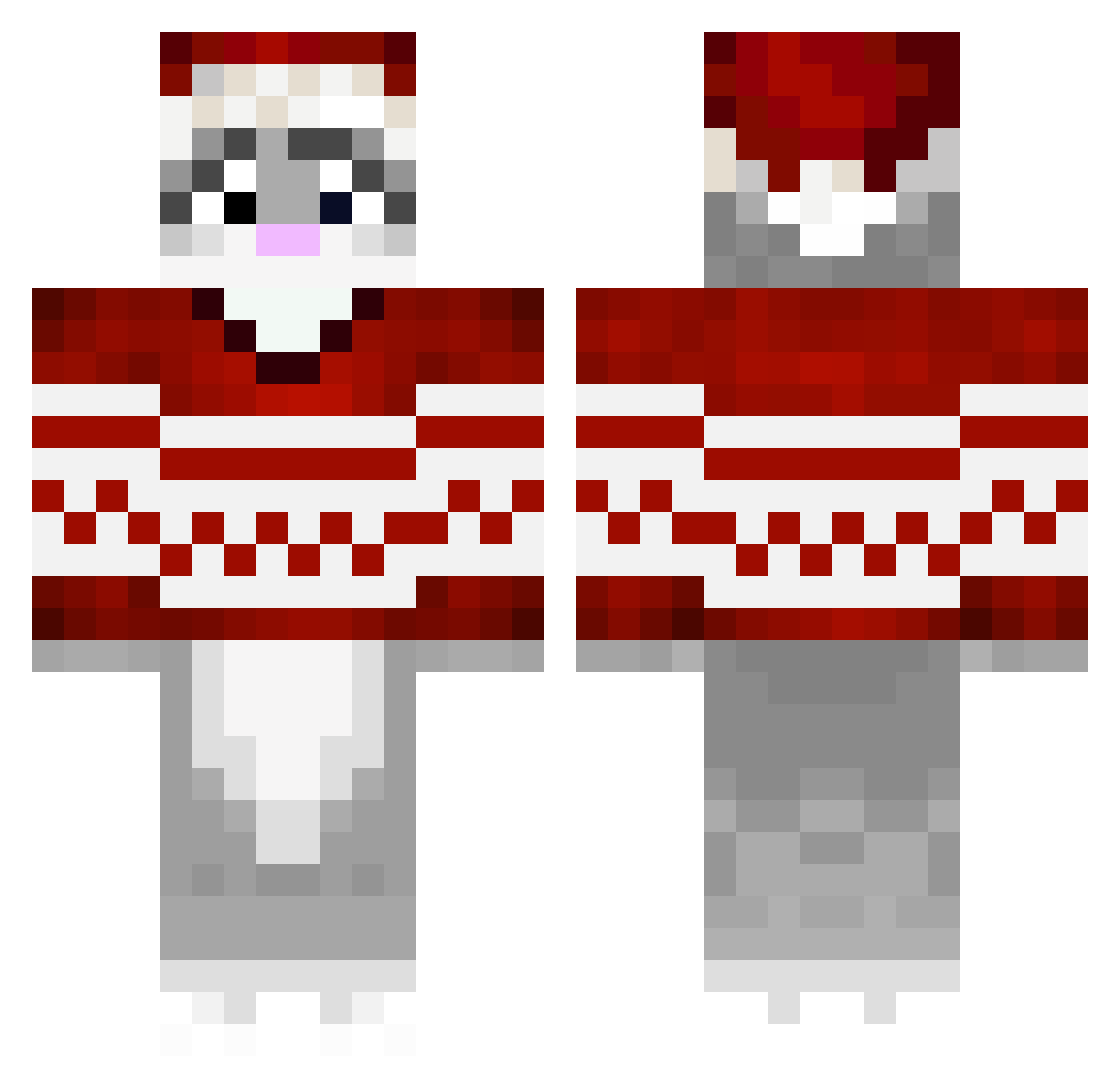 SofijaaS Minecraft skin, front and back view