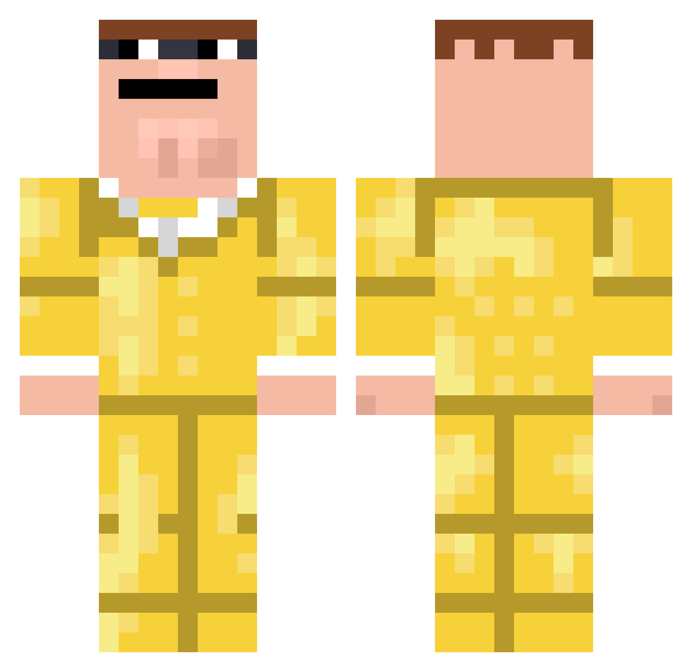 furtado10 Minecraft skin, front and back view