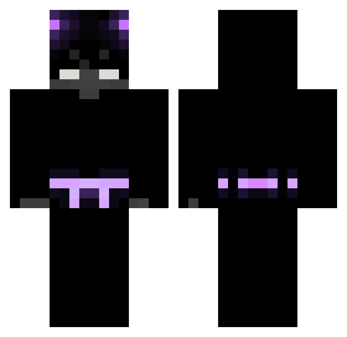PercocetSmiling Minecraft skin, front and back view