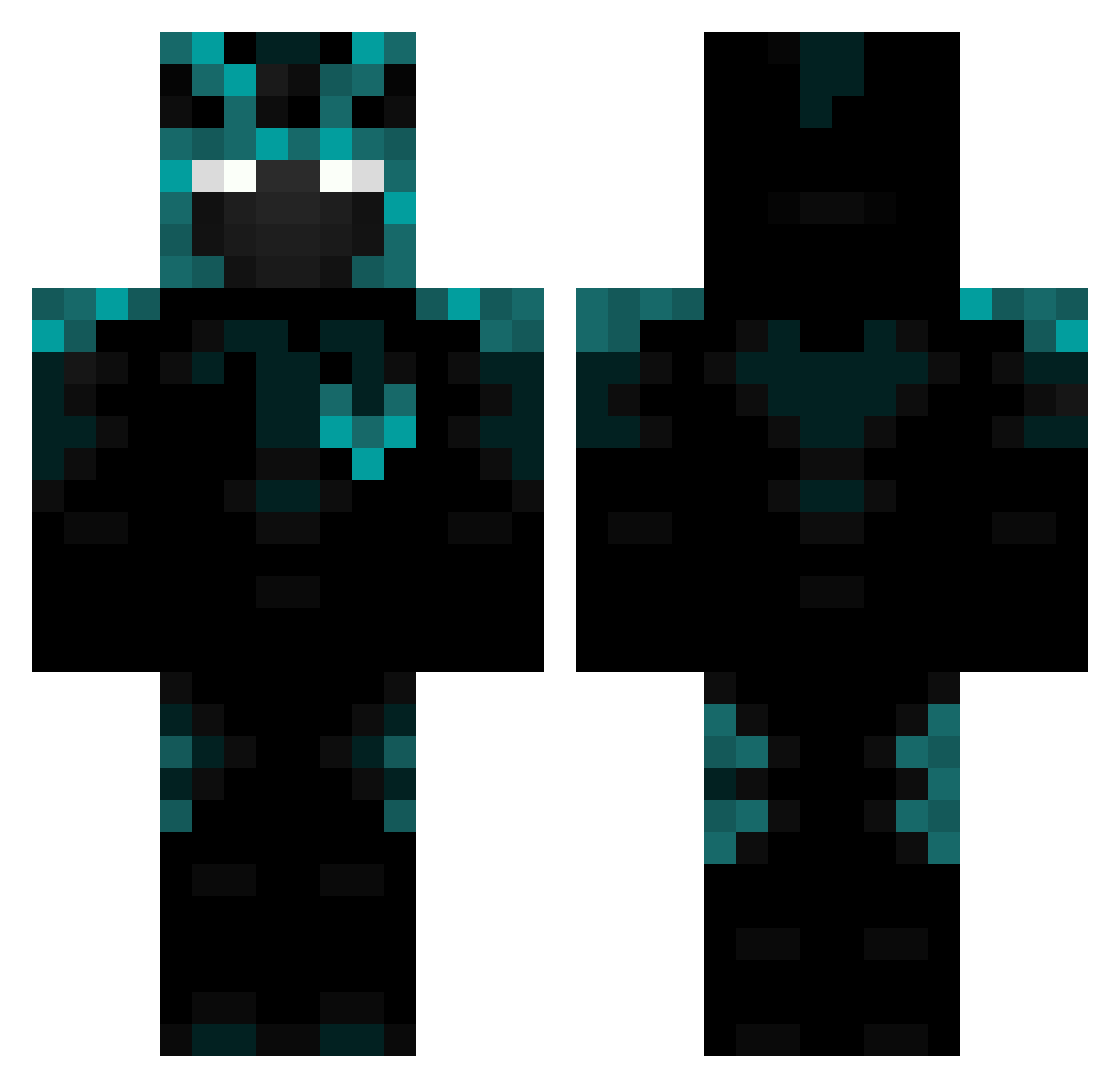 cerq12 Minecraft skin, front and back view