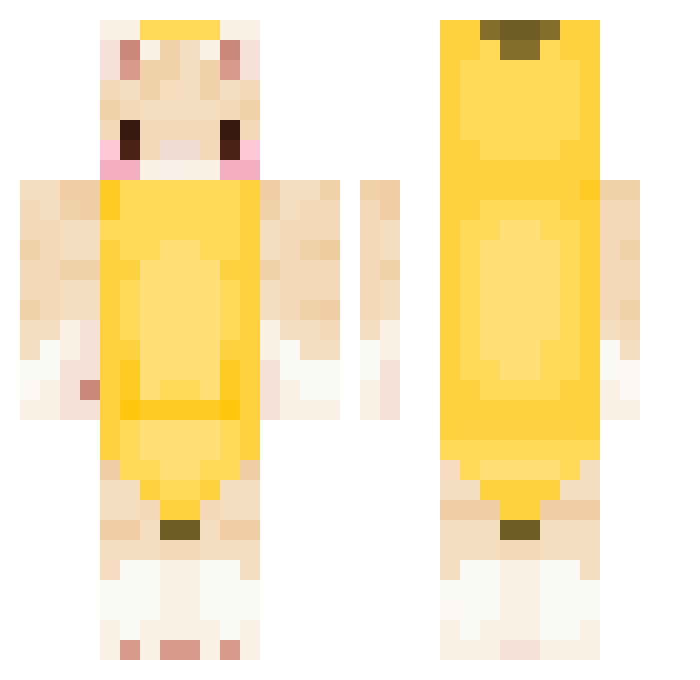 MrVinston Minecraft skin, front and back view