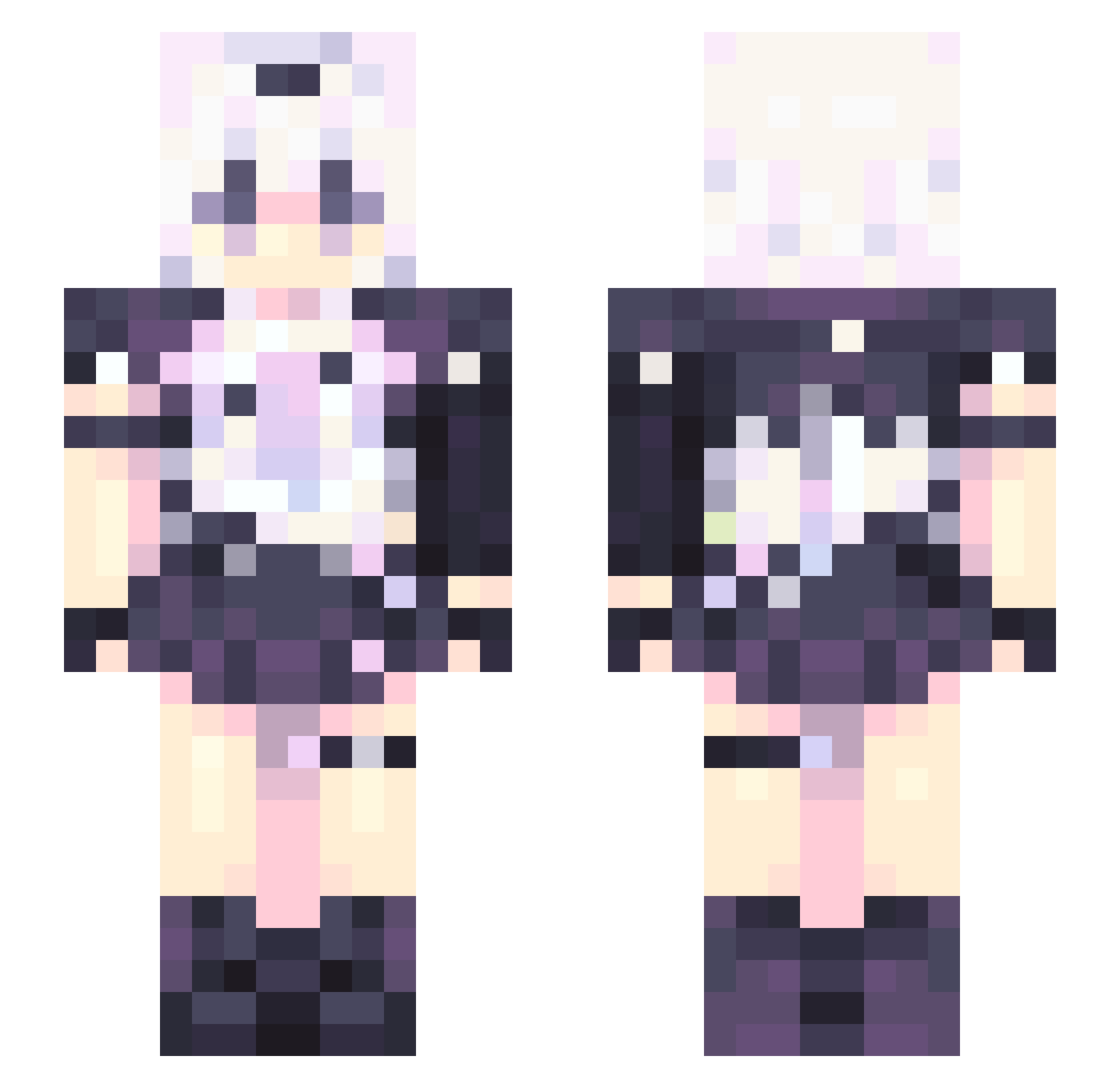 Yang_X_R Minecraft skin, front and back view