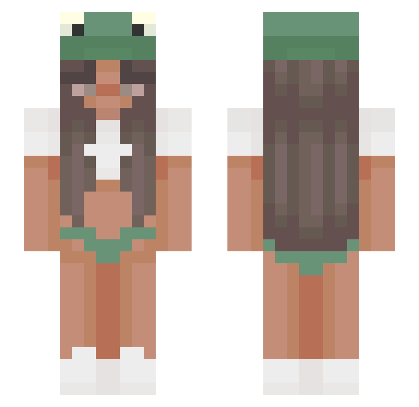 RaDeCeKoo7 Minecraft skin, front and back view