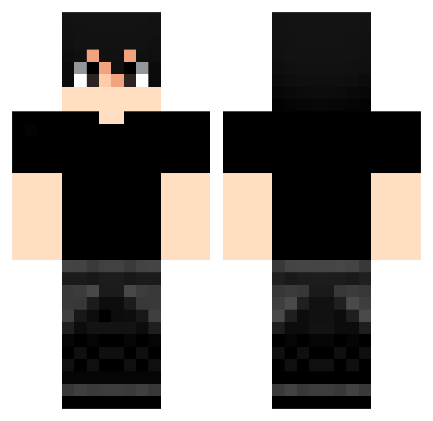 VicioXIV Minecraft skin, front and back view