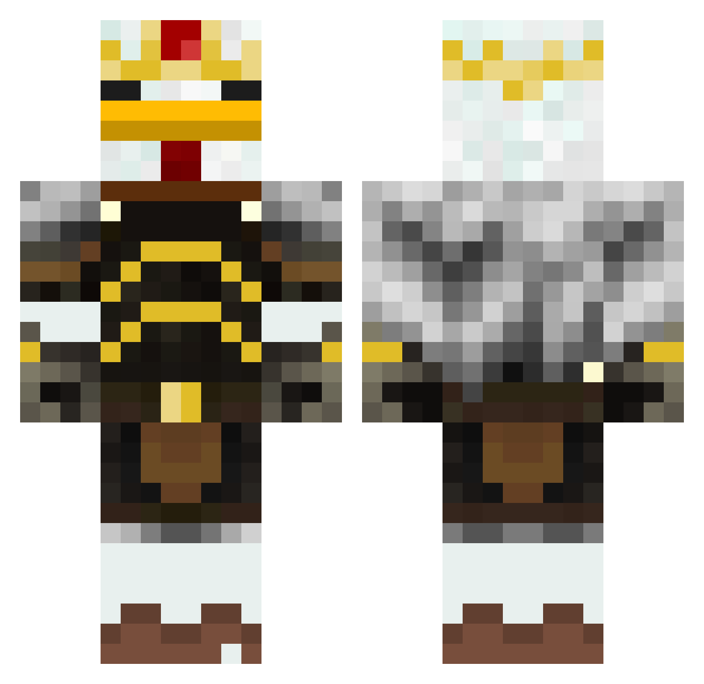 rdq1 Minecraft skin, front and back view