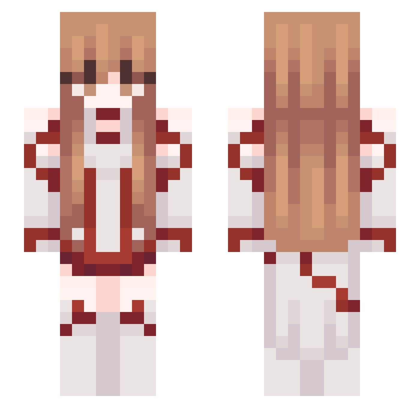 Rify24 Minecraft skin, front and back view