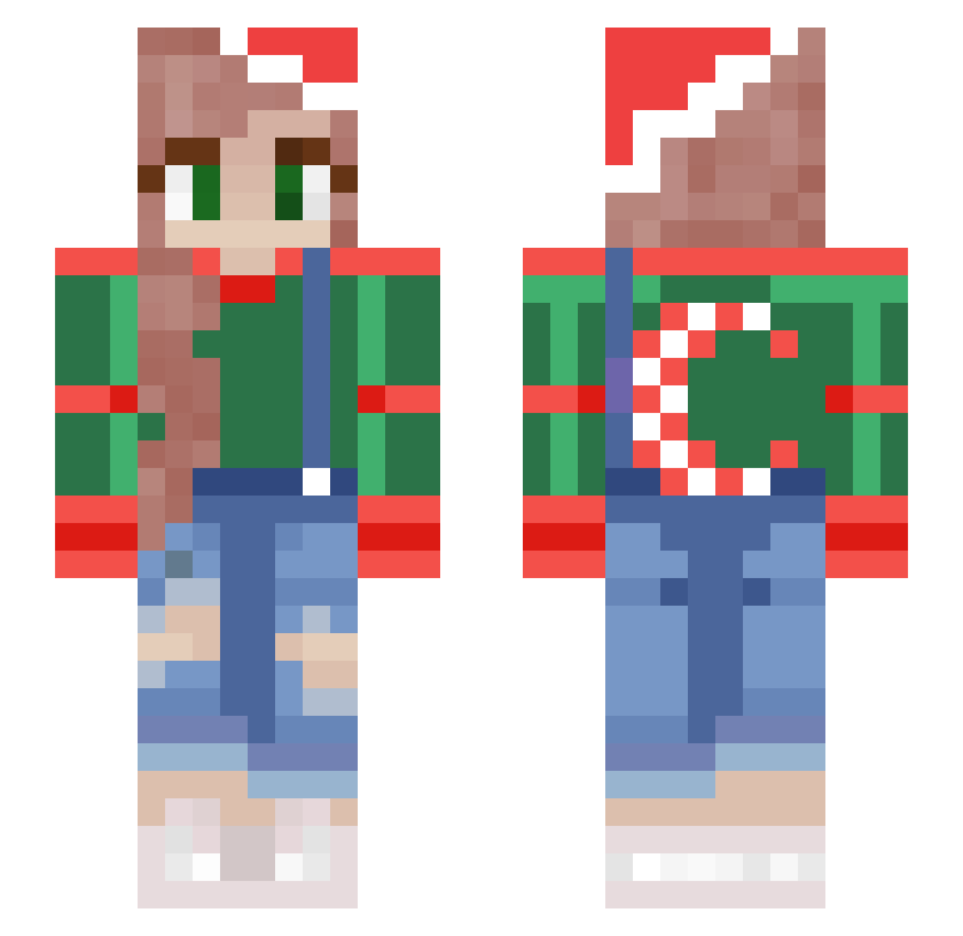 PrincessPeachee Minecraft skin, front and back view