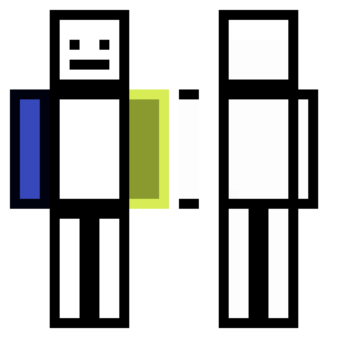 ttvsjeen Minecraft skin, front and back view
