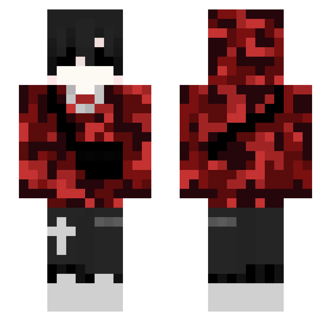 SWORDLIFE6 Minecraft skin, front and back view