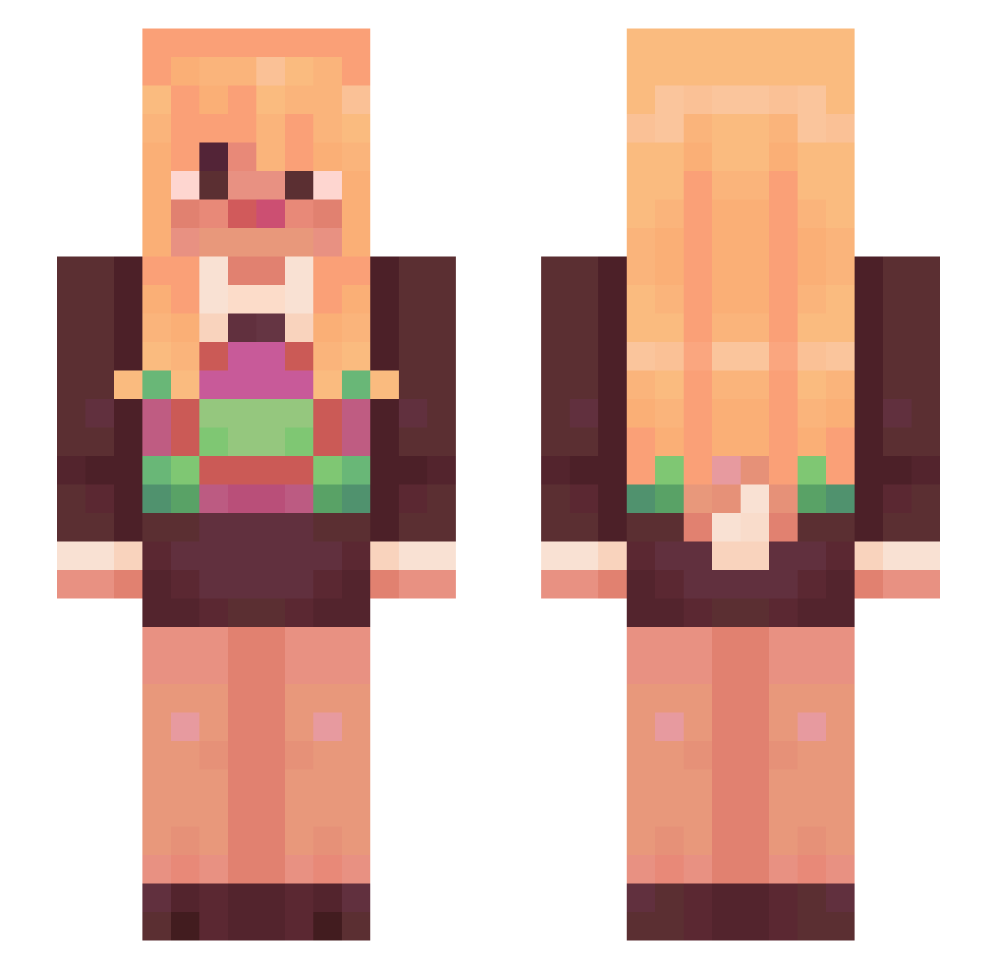 chickensmuggler6 Minecraft skin, front and back view