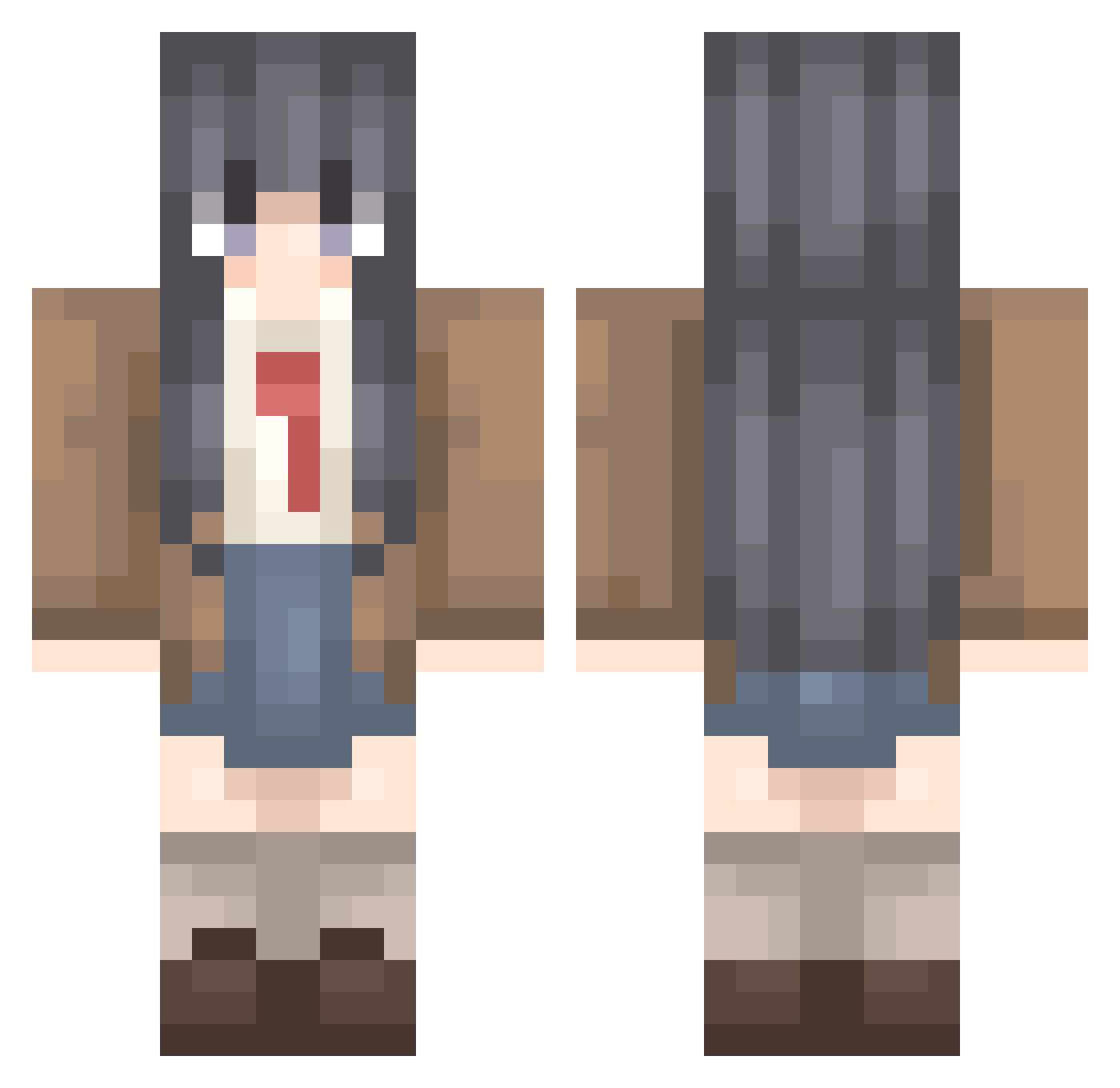 AVIF_ Minecraft skin, front and back view