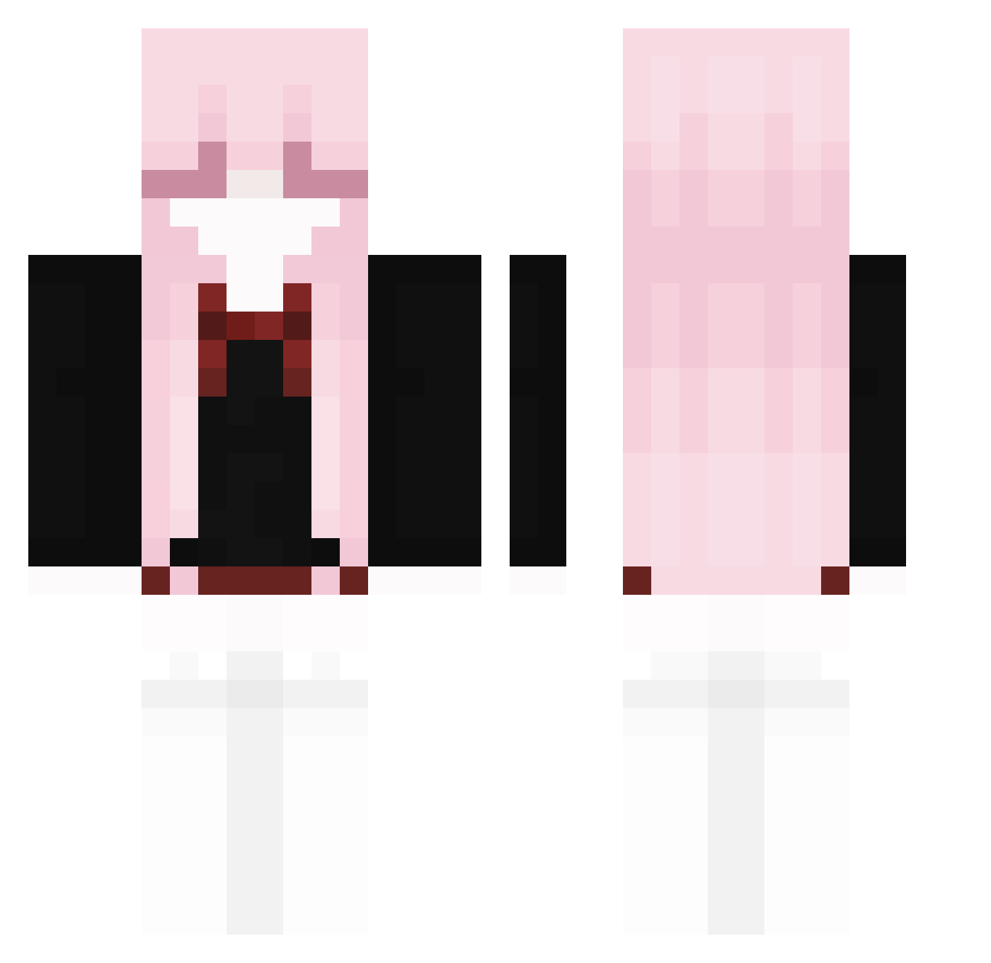 velyria Minecraft skin, front and back view