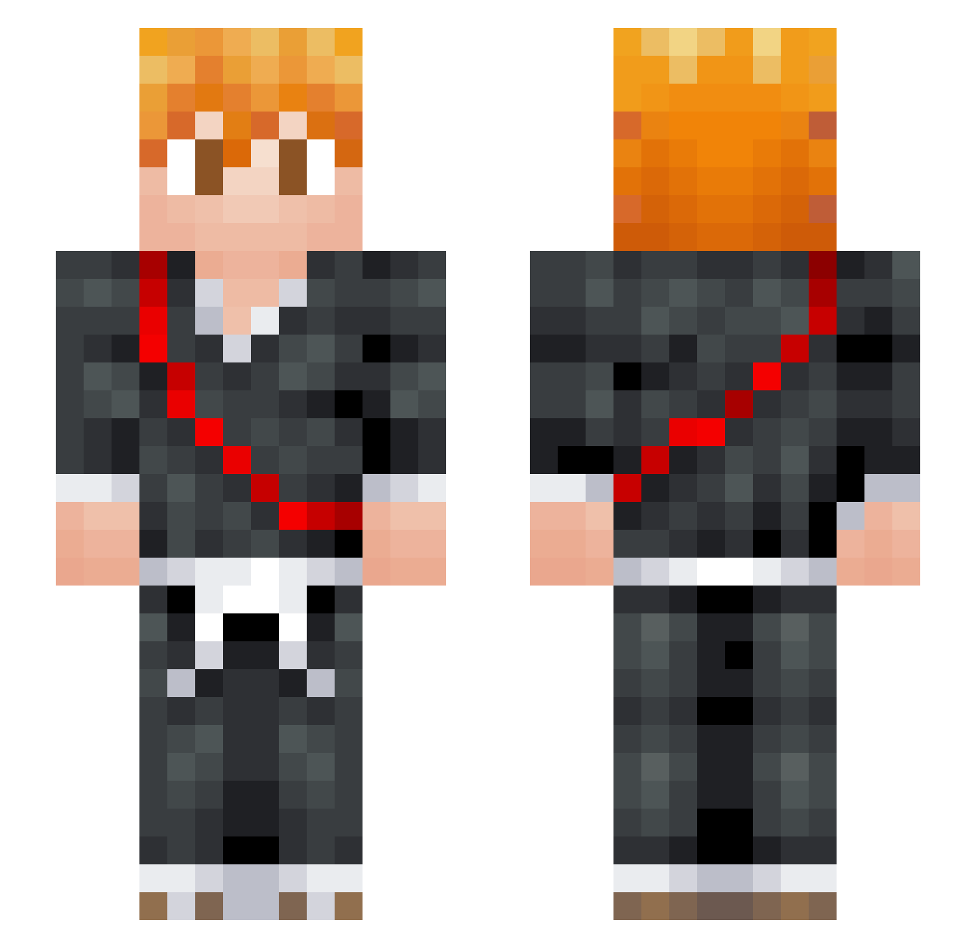 Keltanokka Minecraft skin, front and back view