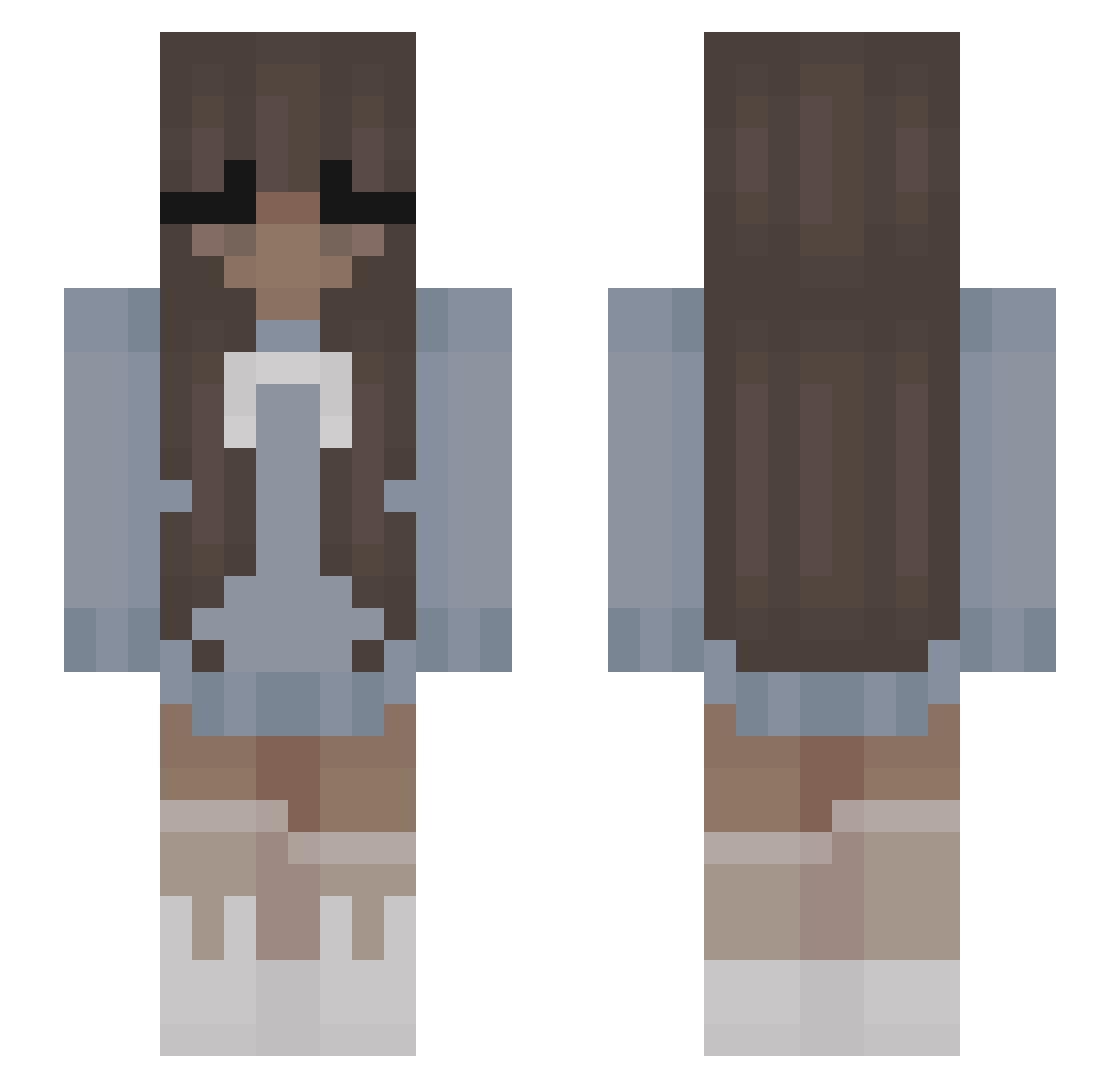 Syd_26 Minecraft skin, front and back view