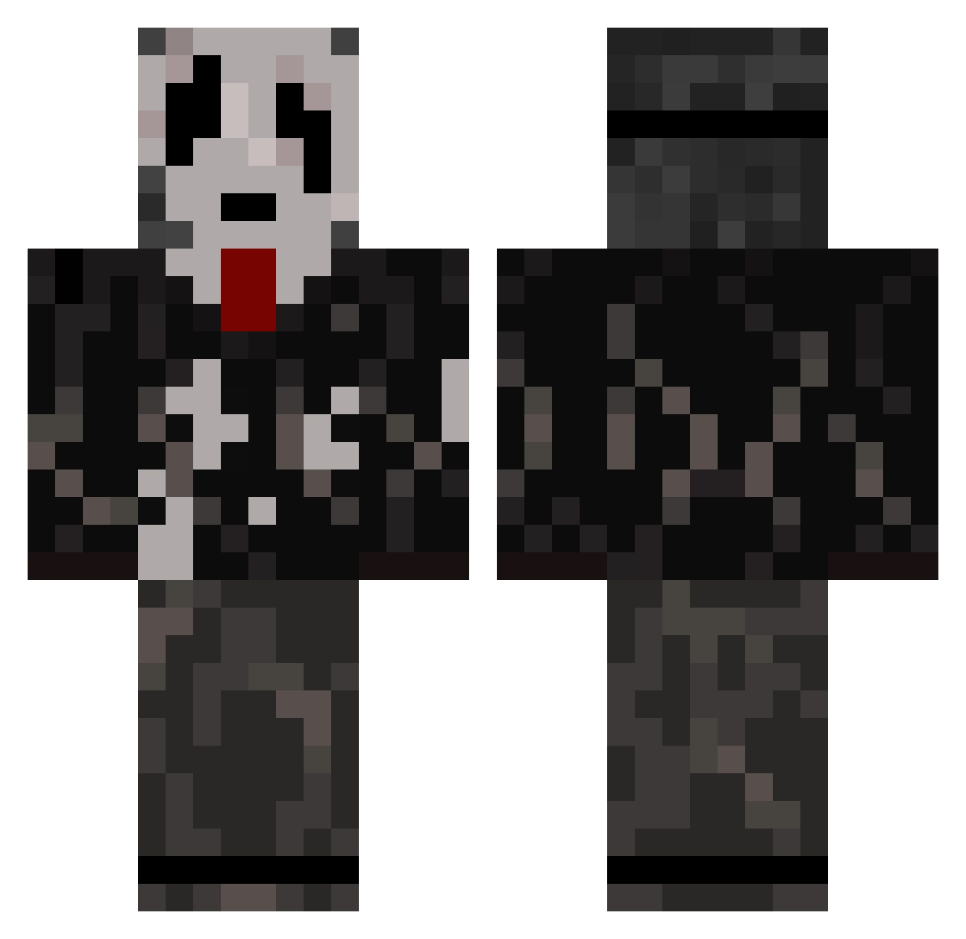 VetrDraugr Minecraft skin, front and back view