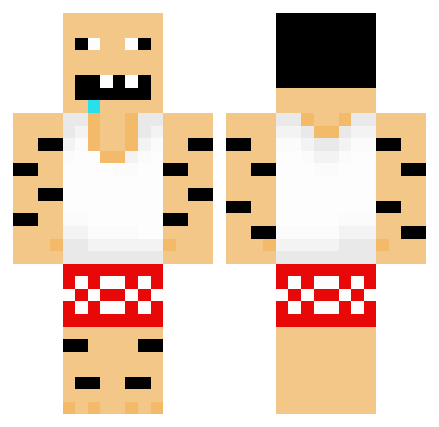 The_Adam09 Minecraft skin, front and back view