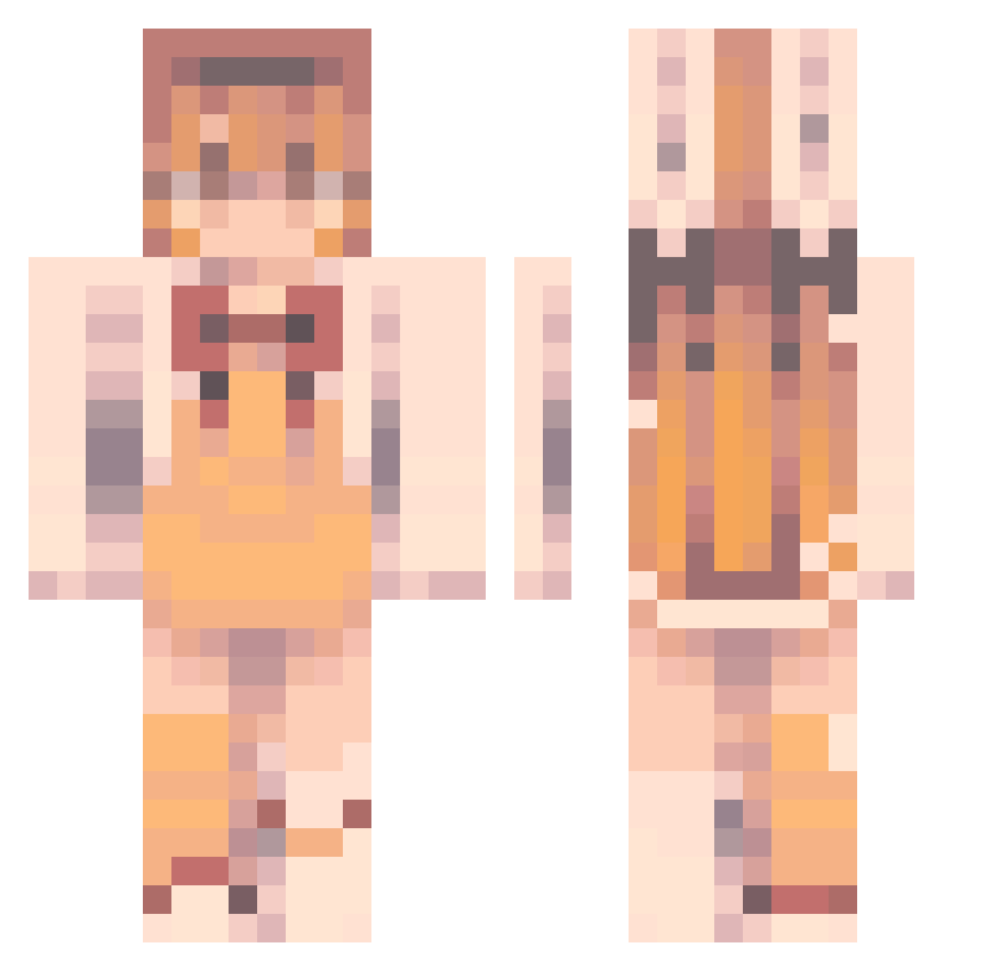 scoopinator_ Minecraft skin, front and back view