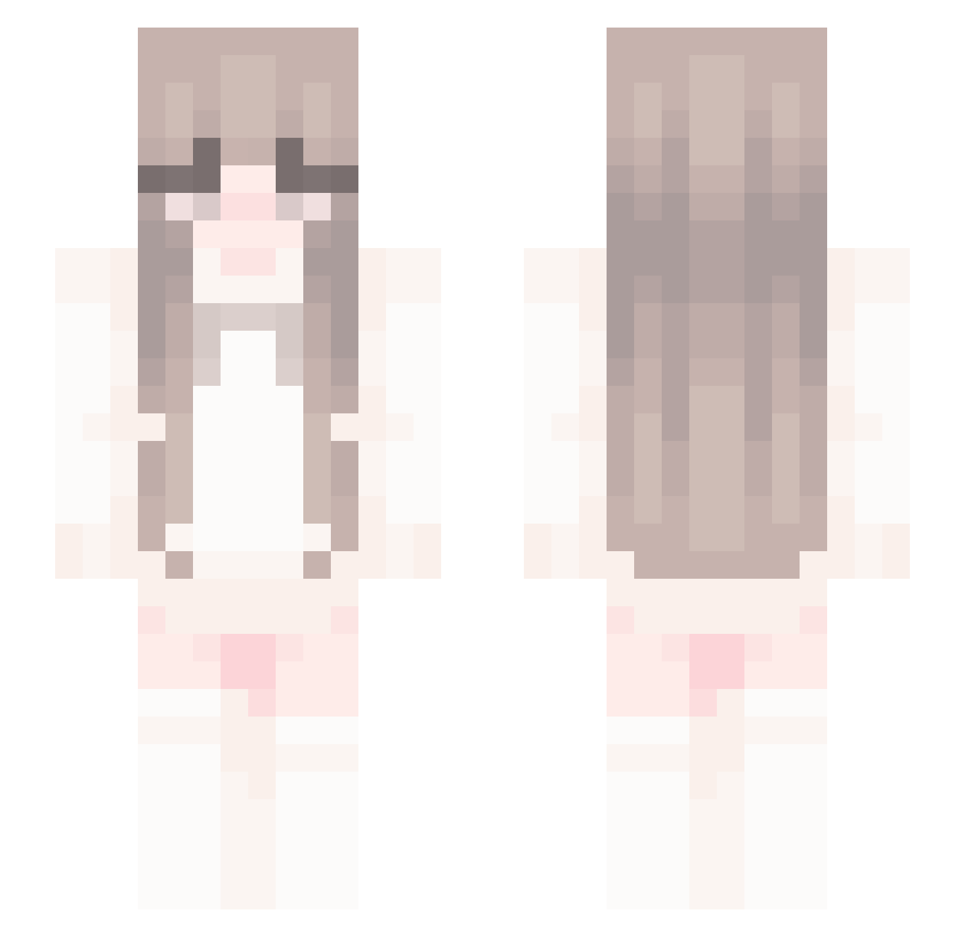Serein0_K Minecraft skin, front and back view