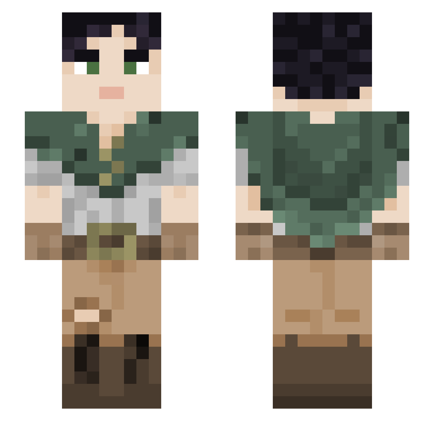 Zachary___ Minecraft skin, front and back view