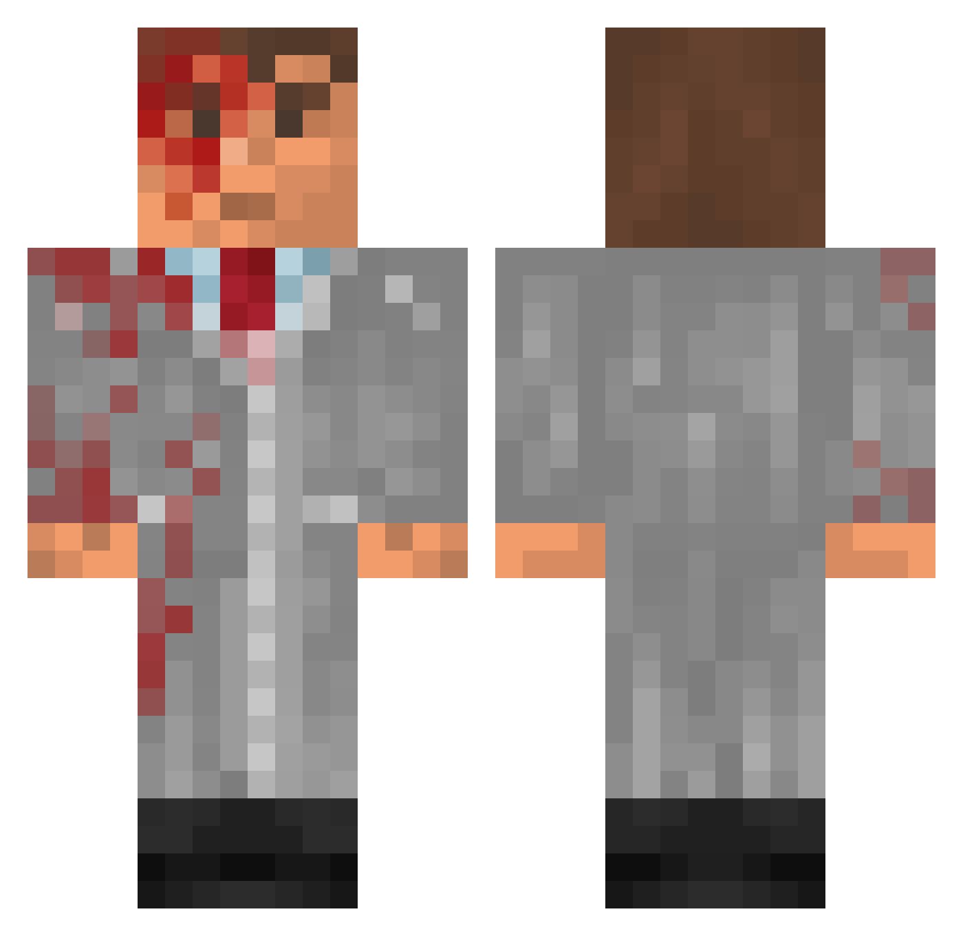 p4trick_bateman Minecraft skin, front and back view