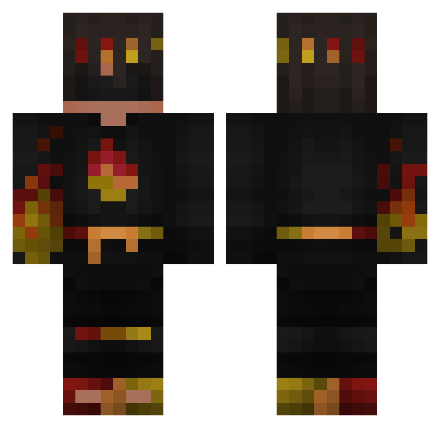 gojo2137 Minecraft skin, front and back view