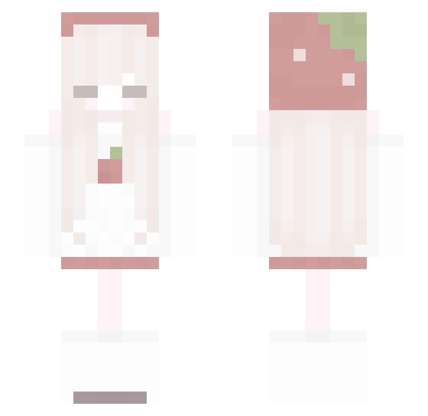 Sthyze Minecraft skin, front and back view