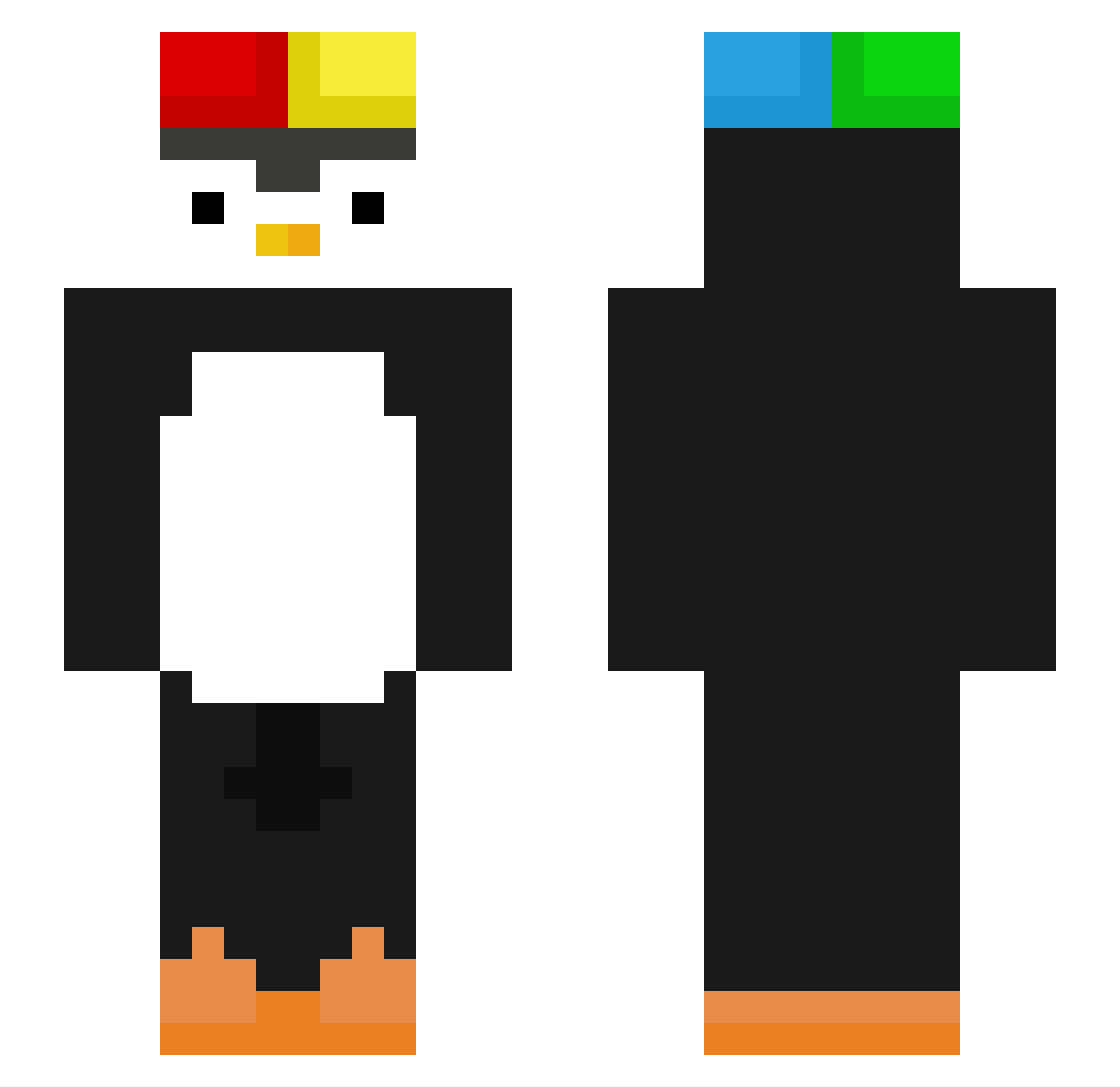 Theblood541 Minecraft skin, front and back view