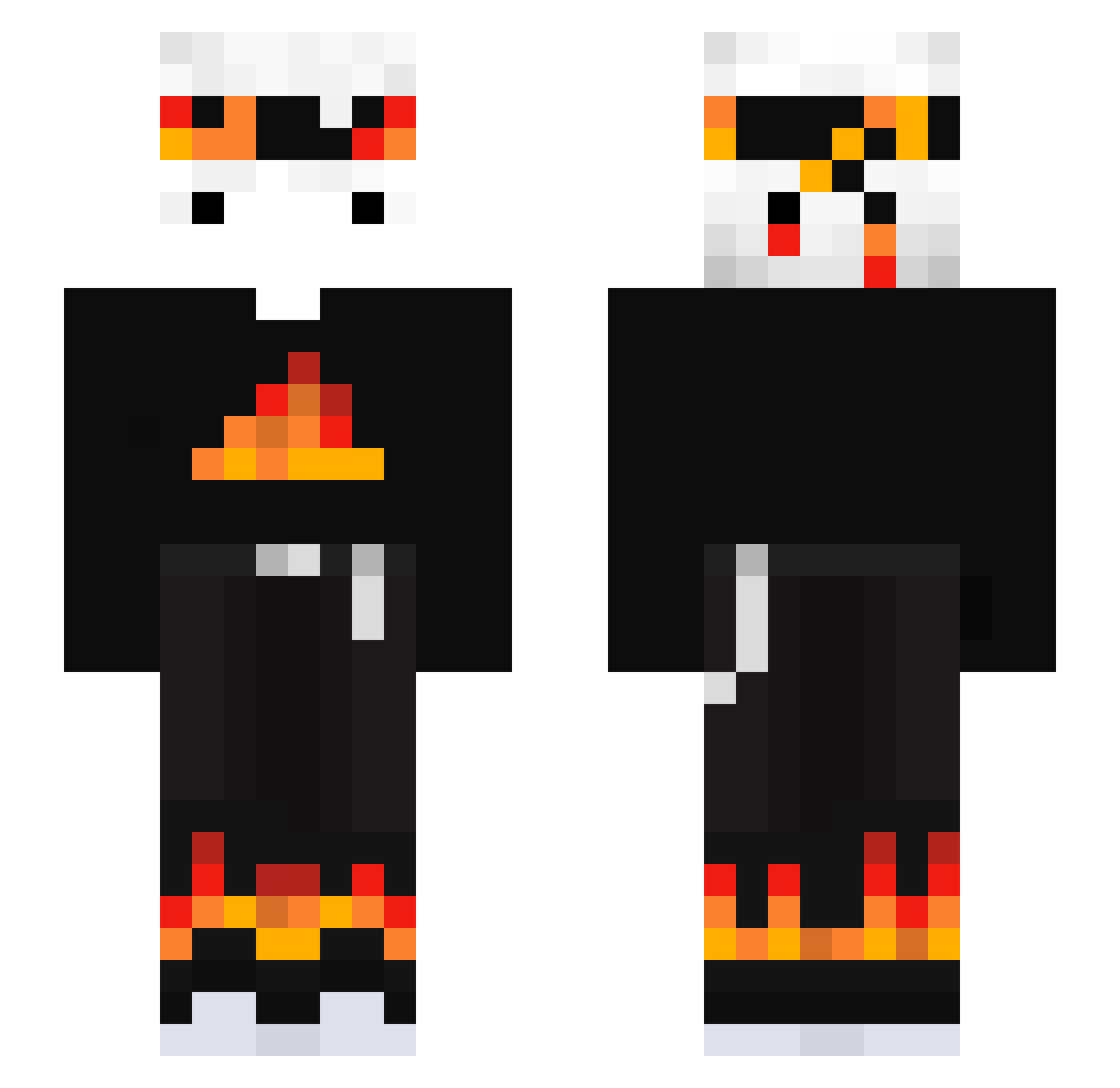 ZuMBius_TwT Minecraft skin, front and back view