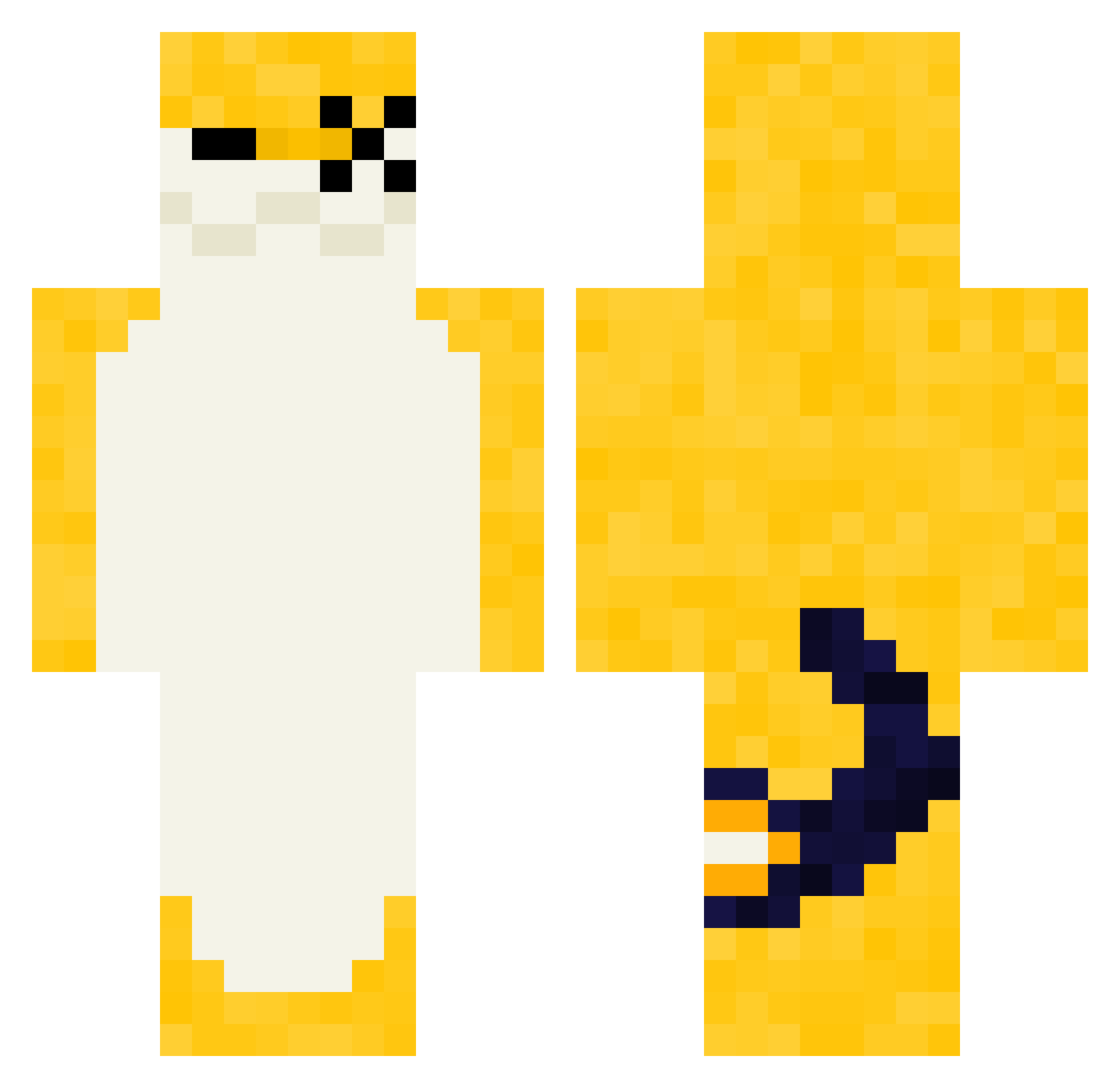 babeuscus Minecraft skin, front and back view