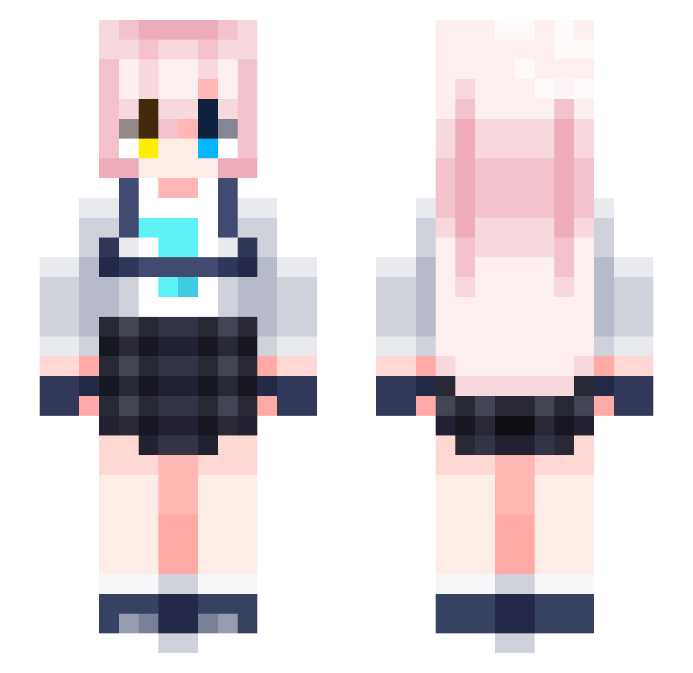 Zander_Alrhain Minecraft skin, front and back view