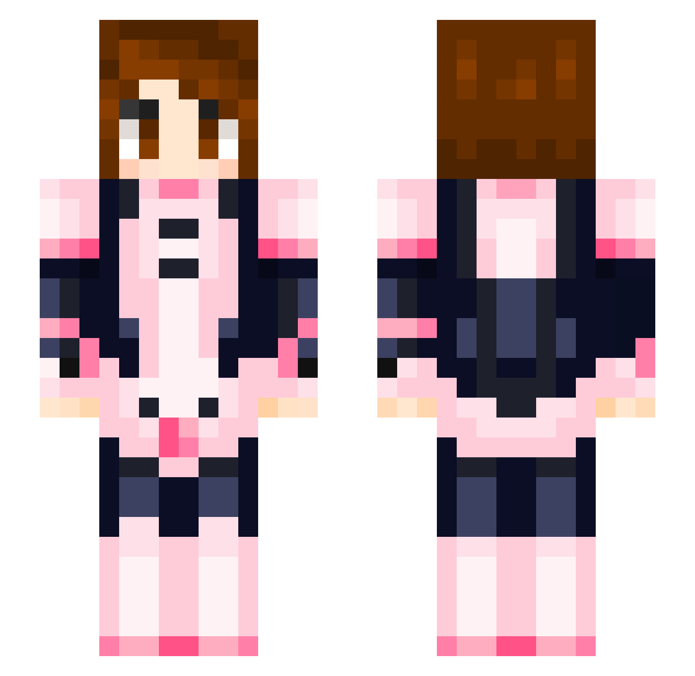 patriciog Minecraft skin, front and back view