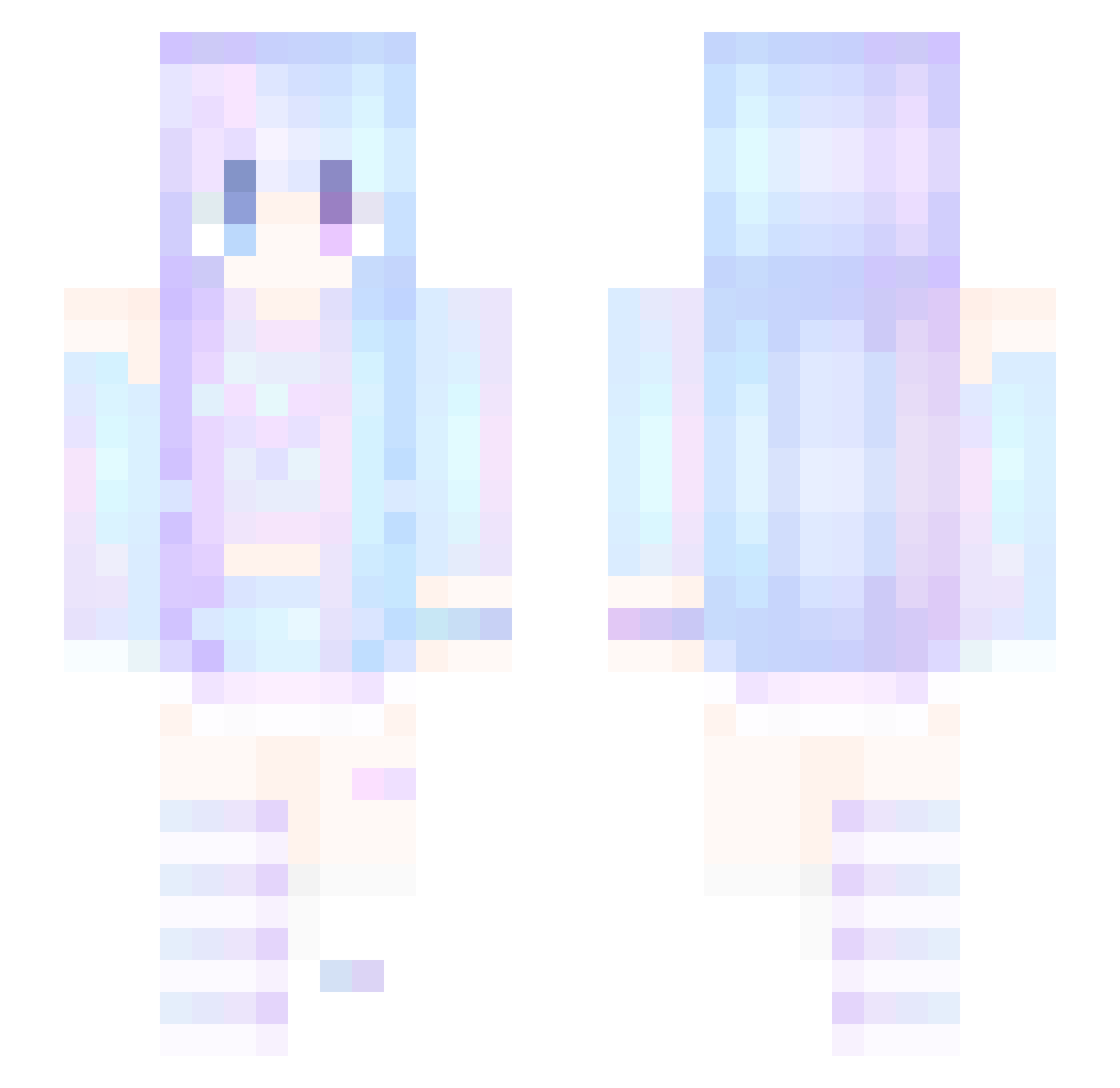 ThatOneMelonDude Minecraft skin, front and back view
