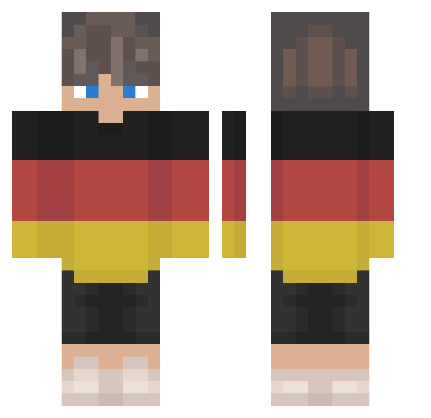 KACPER290714 Minecraft skin, front and back view