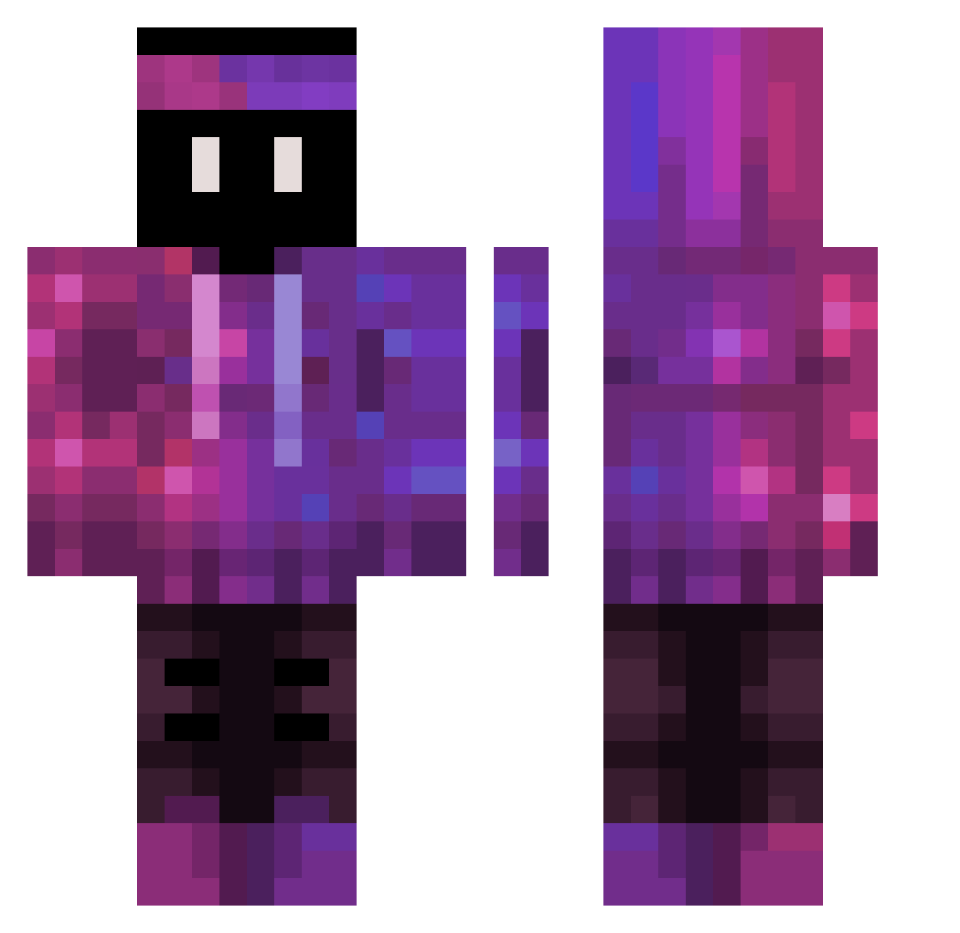 alke2137 Minecraft skin, front and back view