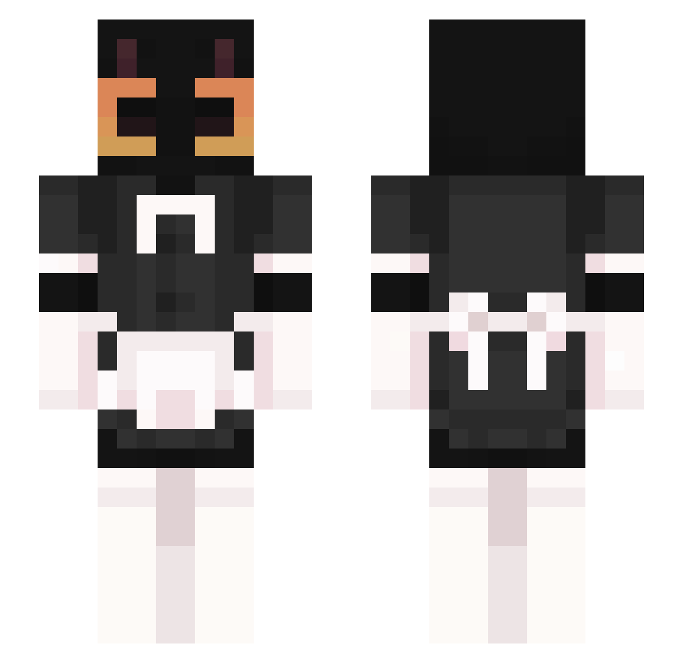 AG0819 Minecraft skin, front and back view